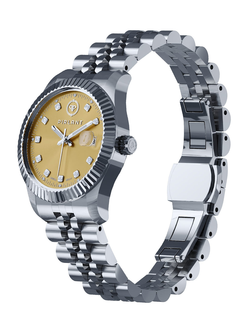PIRLANT Caramel Dial Women's Watch
