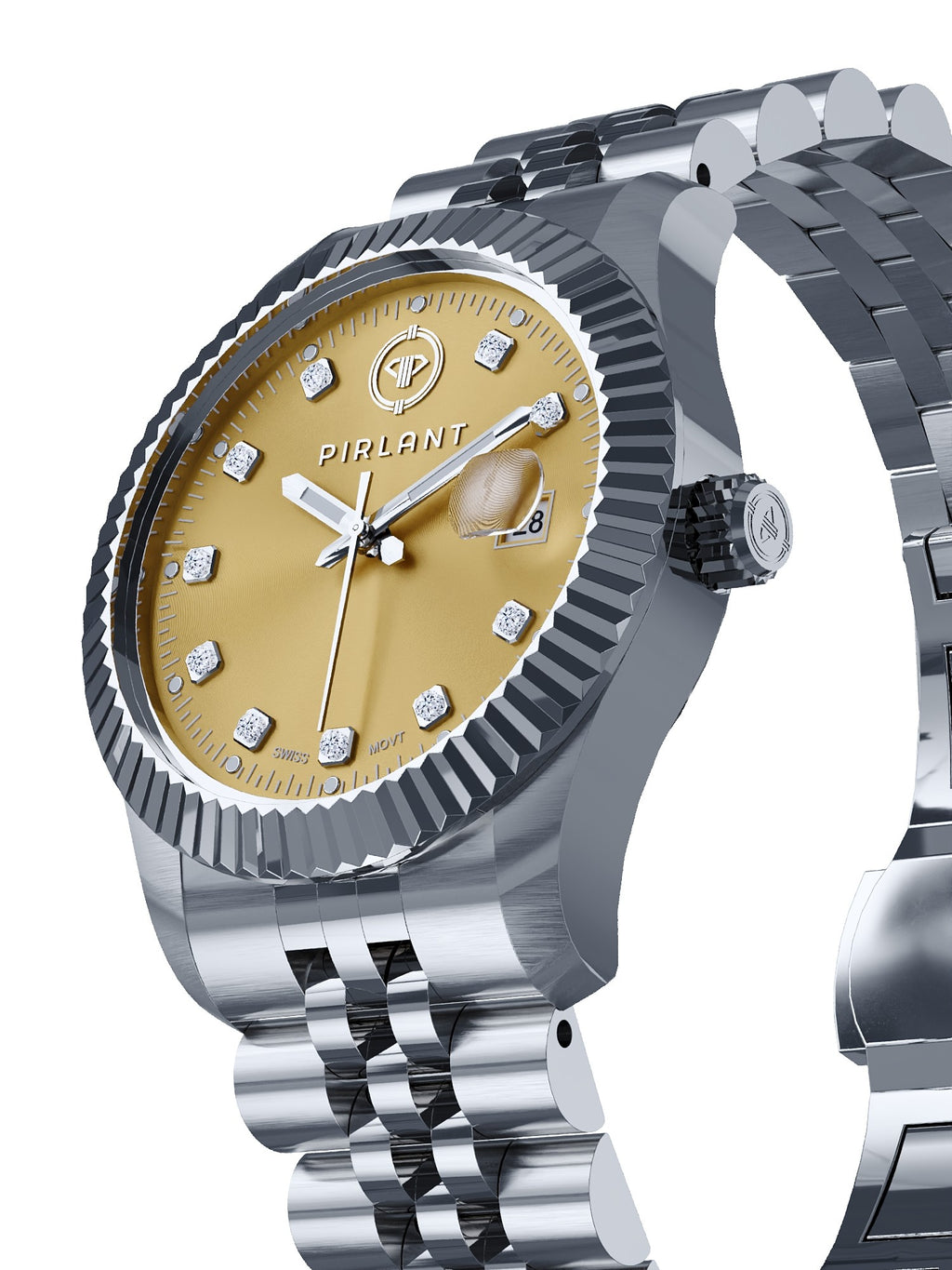 PIRLANT Caramel Dial Women's Watch