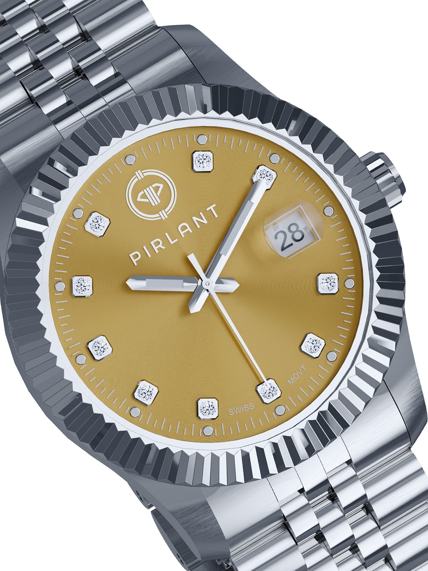 PIRLANT Caramel Dial Women's Watch