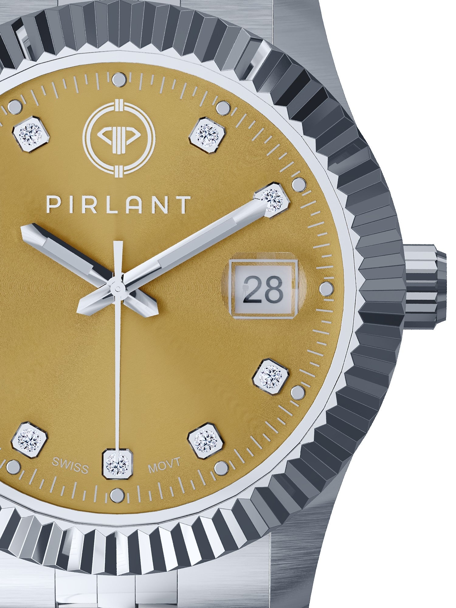 PIRLANT Caramel Dial Women's Watch