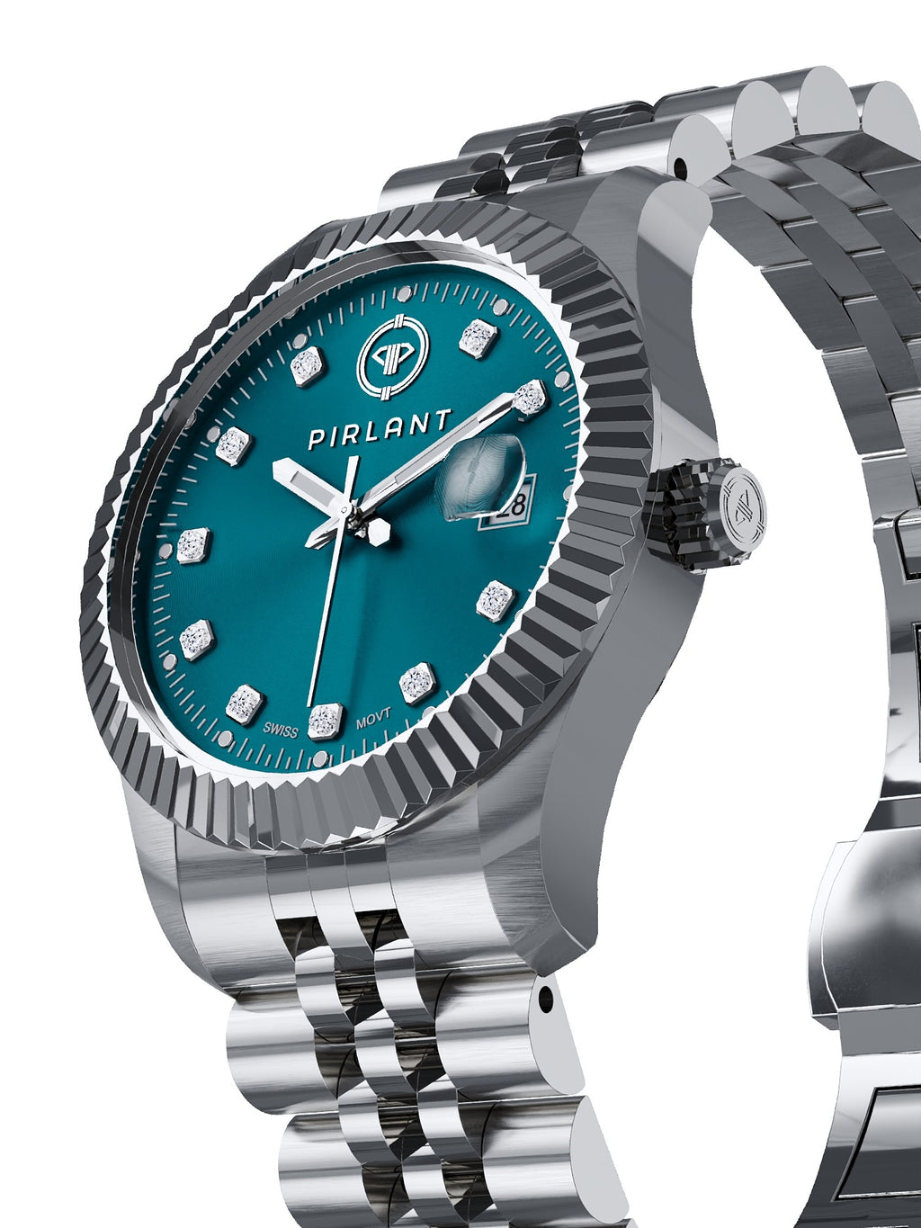 PIRLANT Petrol Blue Dial Women's Watch