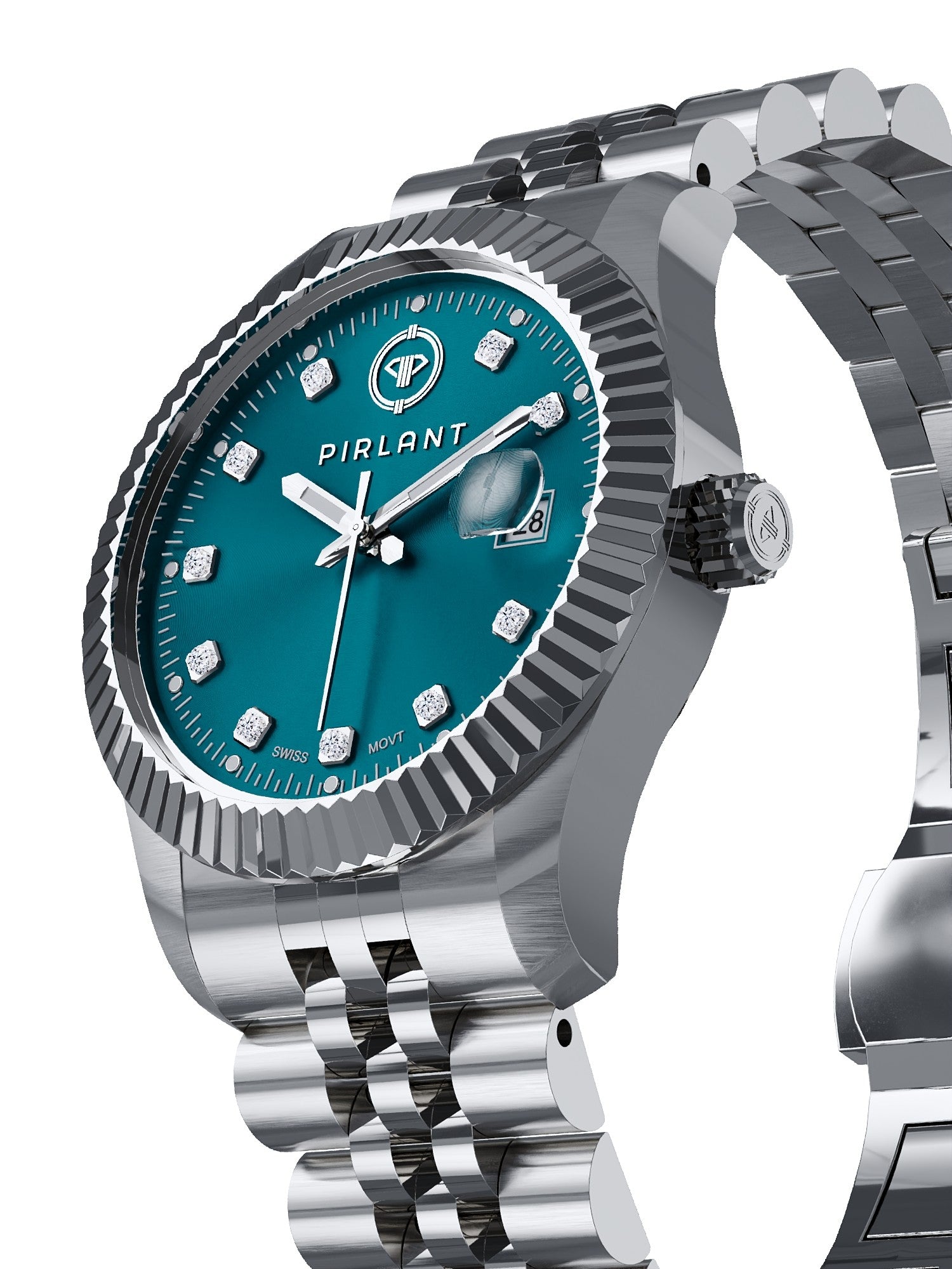 PIRLANT Petrol Blue Dial Women's Watch