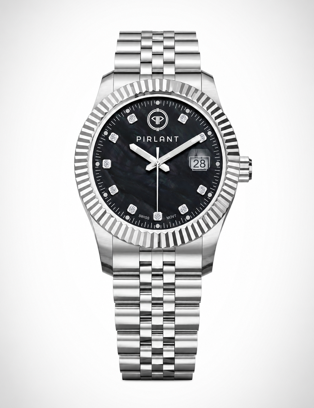 PIRLANT Black Mother-of-Pearl Dial Women's Watch Main image