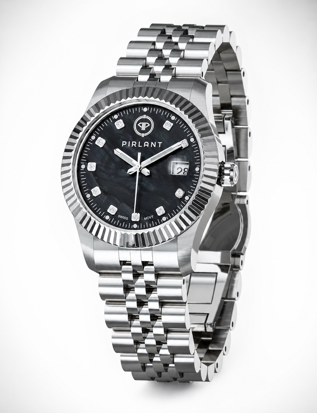 PIRLANT Black Mother-of-Pearl Dial Women's Watch Secondary image