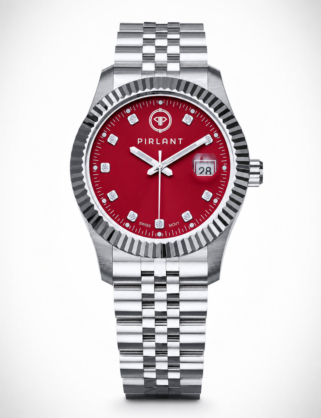 PIRLANT Red Dial Women's Watch