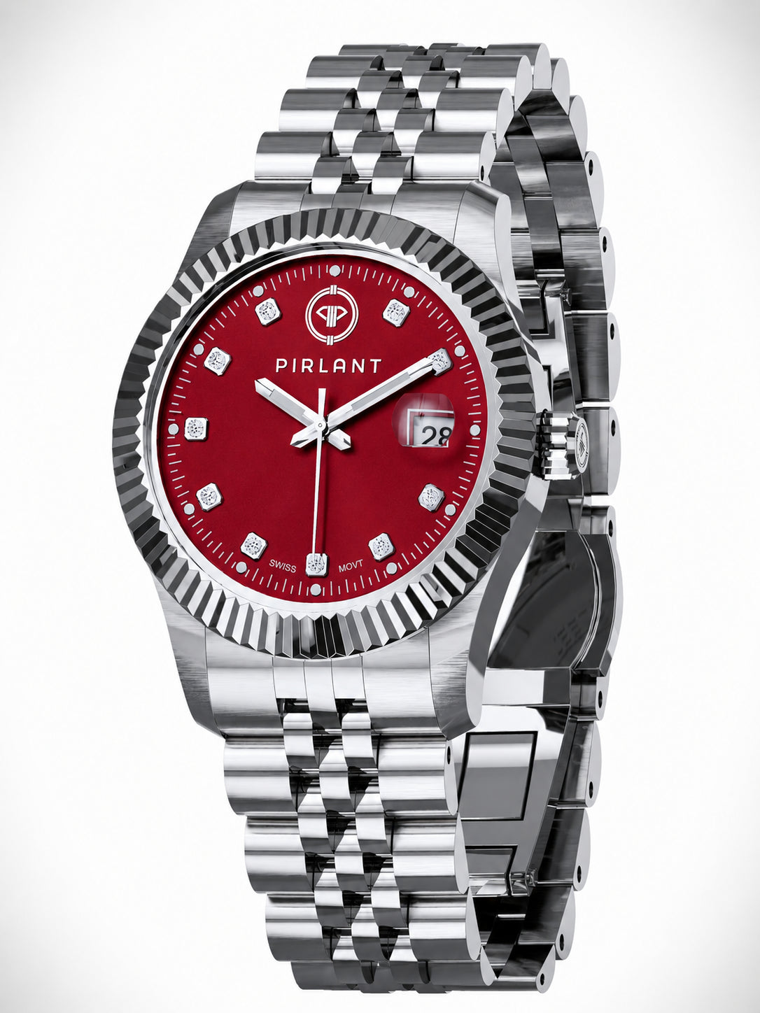 PIRLANT Red Dial Women's Watch
