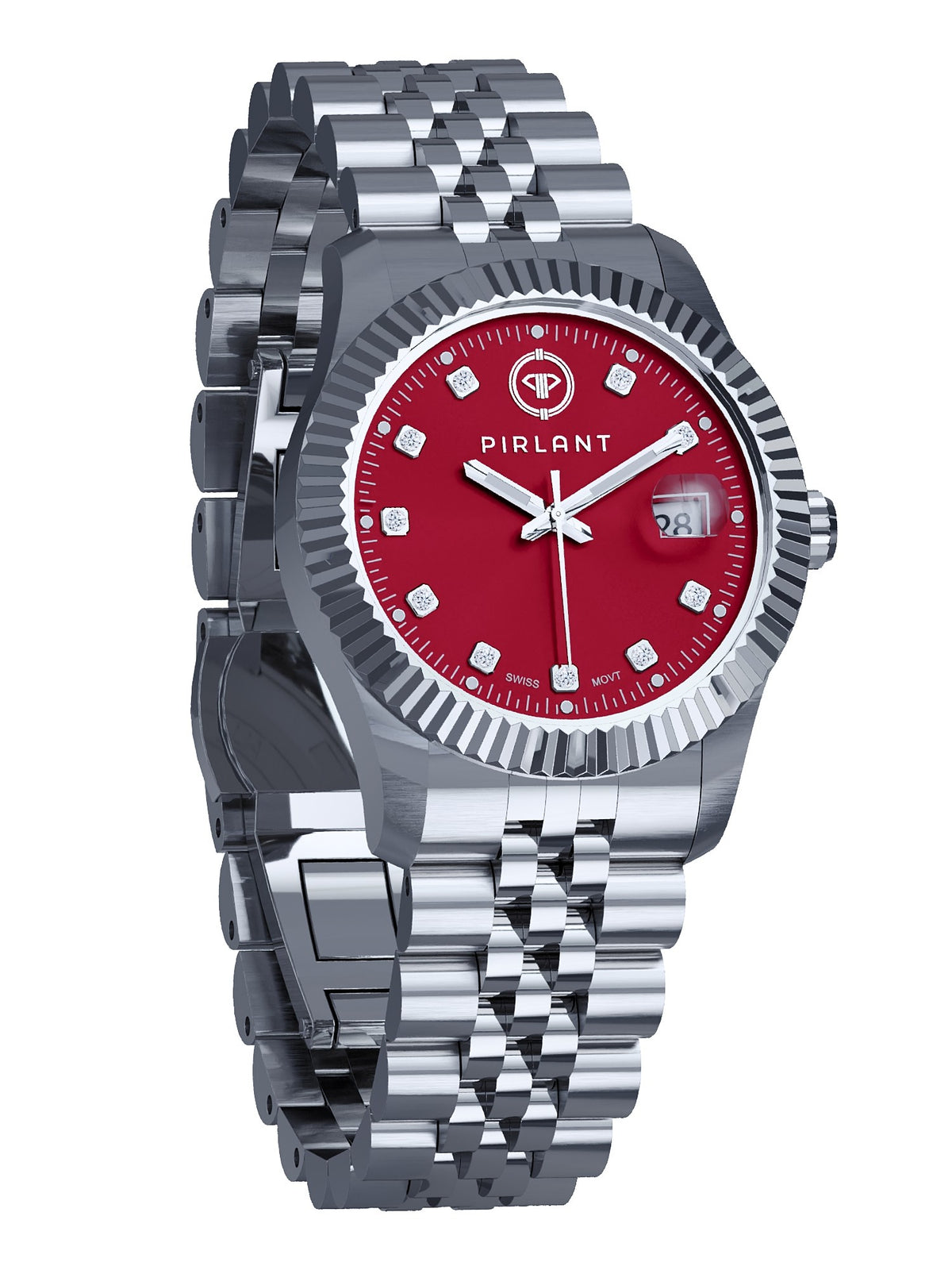 PIRLANT Red Dial Women's Watch