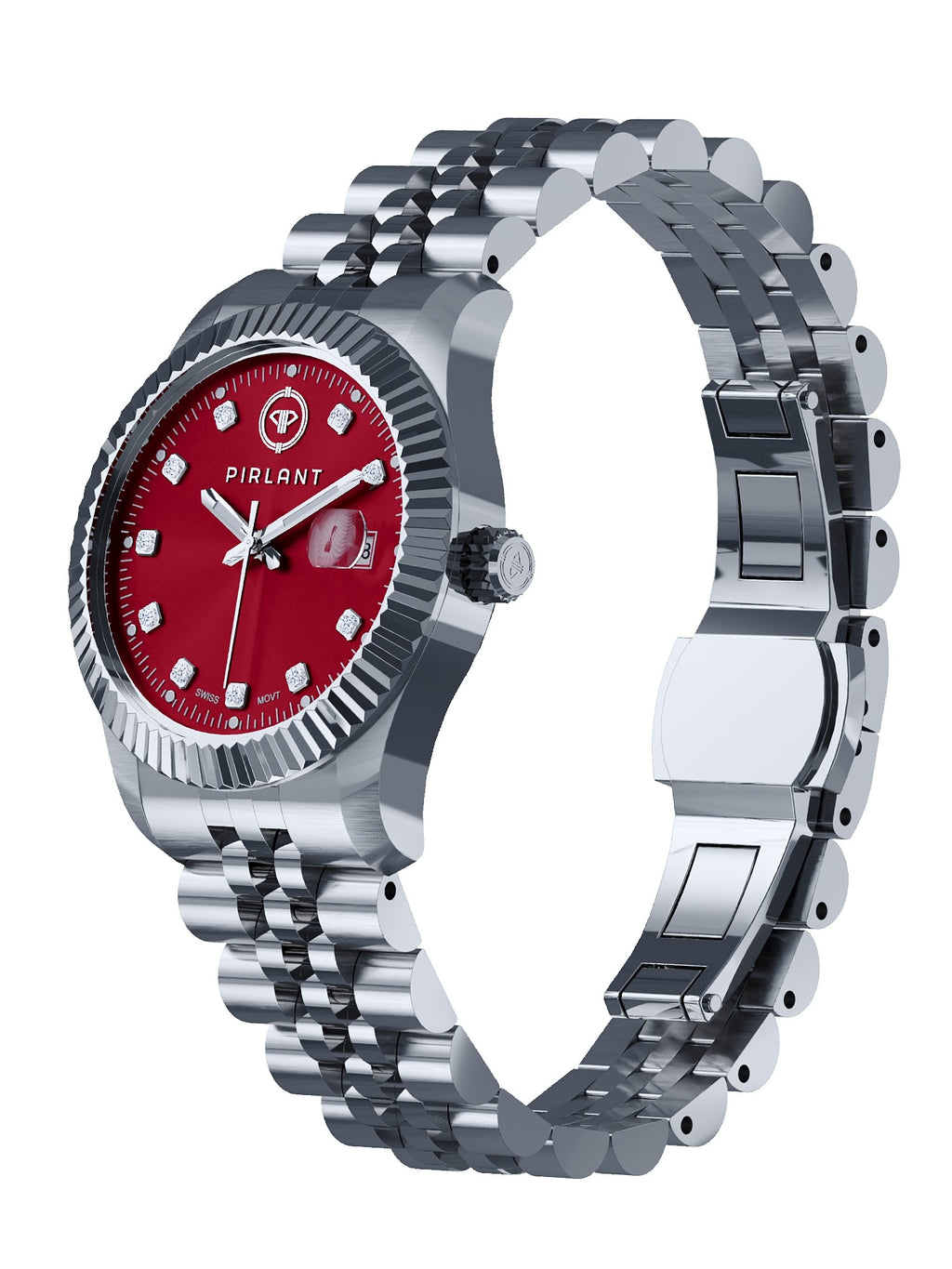 PIRLANT Red Dial Women's Watch