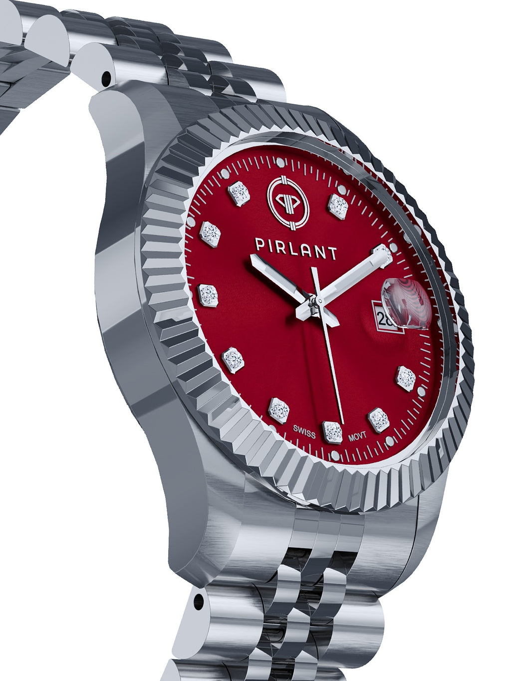 PIRLANT Red Dial Women's Watch