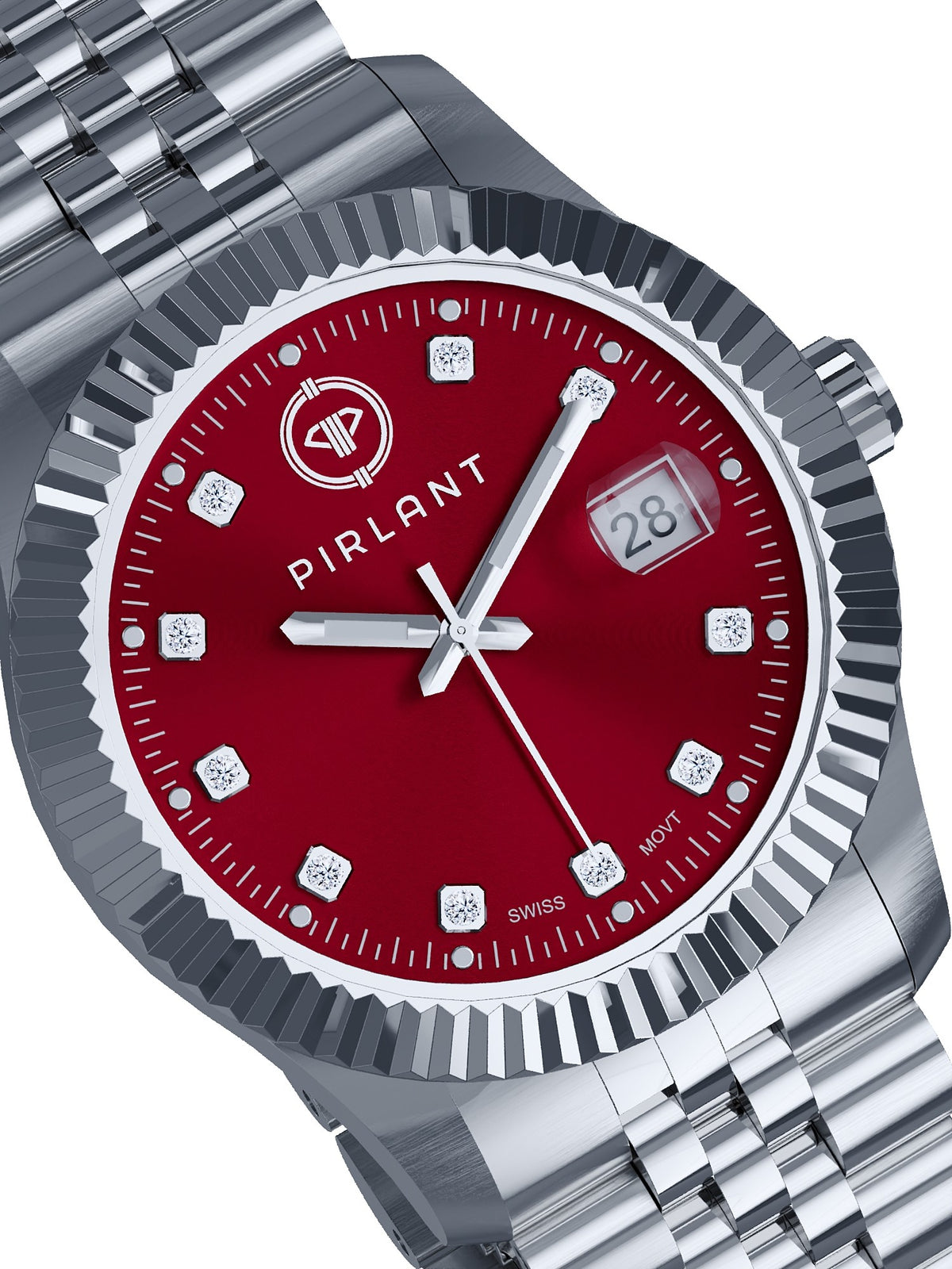 PIRLANT Red Dial Women's Watch