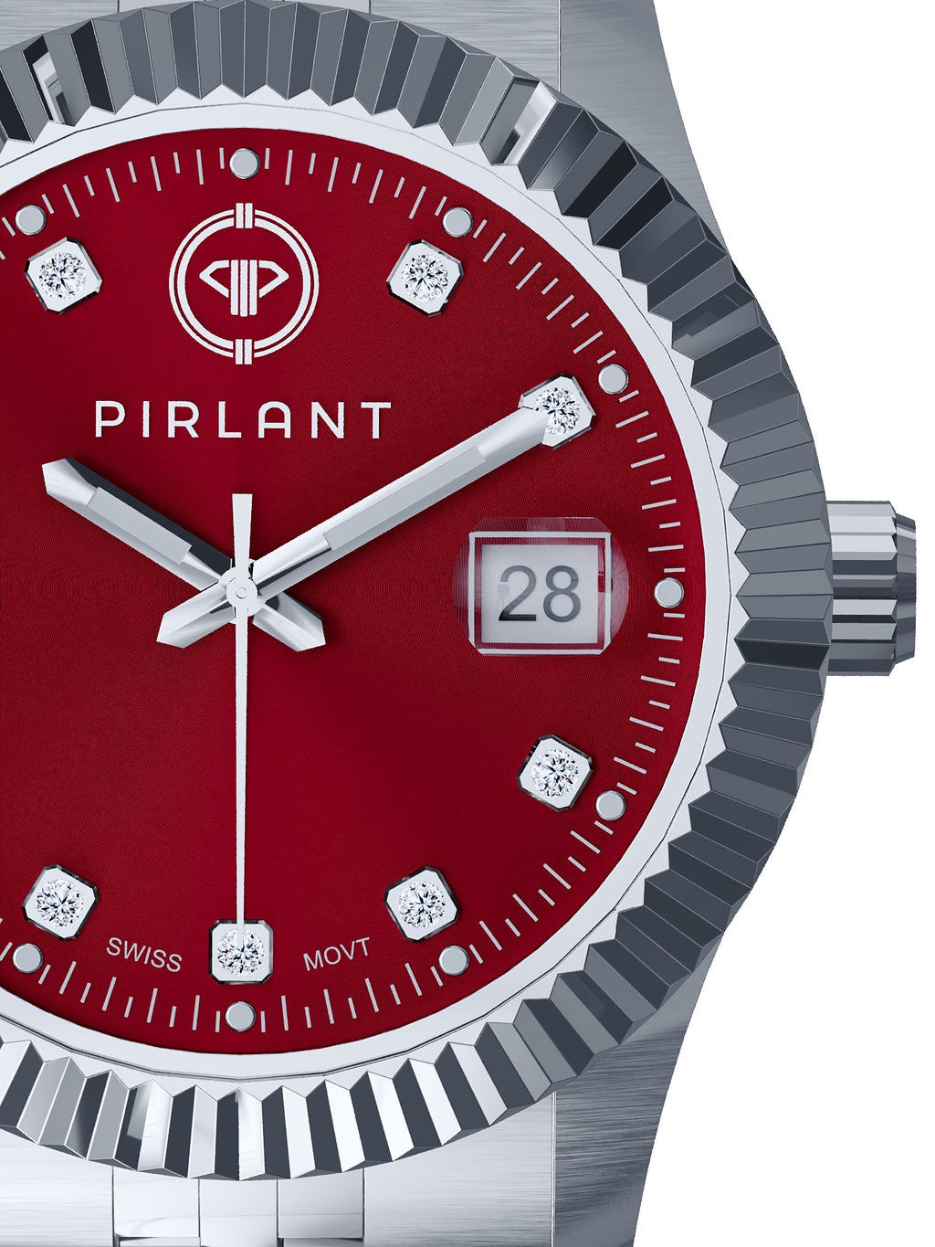 PIRLANT Red Dial Women's Watch