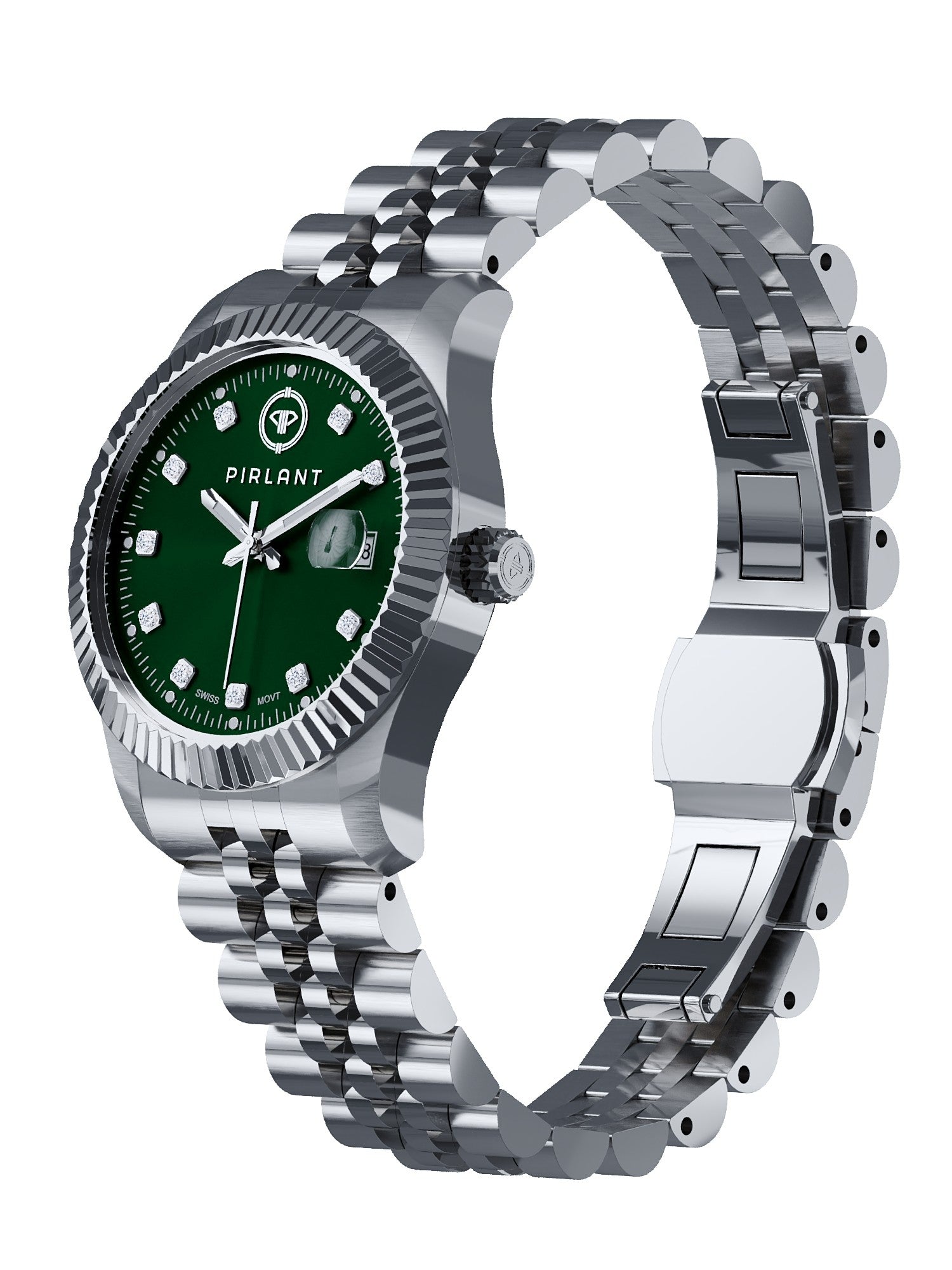 PIRLANT Green Dial Women's Watch