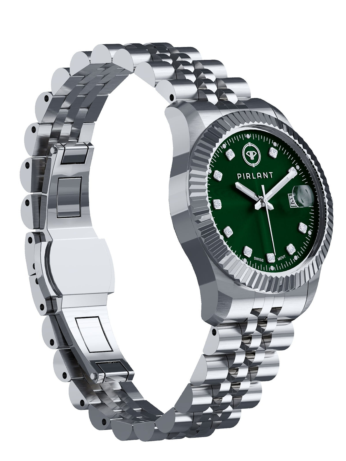 PIRLANT Green Dial Women's Watch