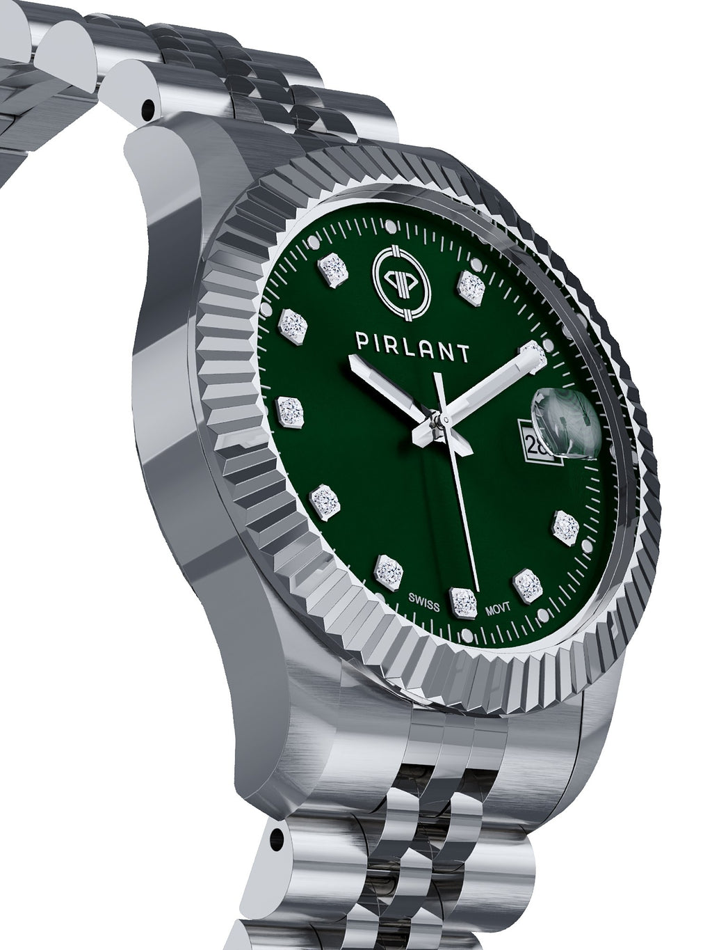 PIRLANT Green Dial Women's Watch