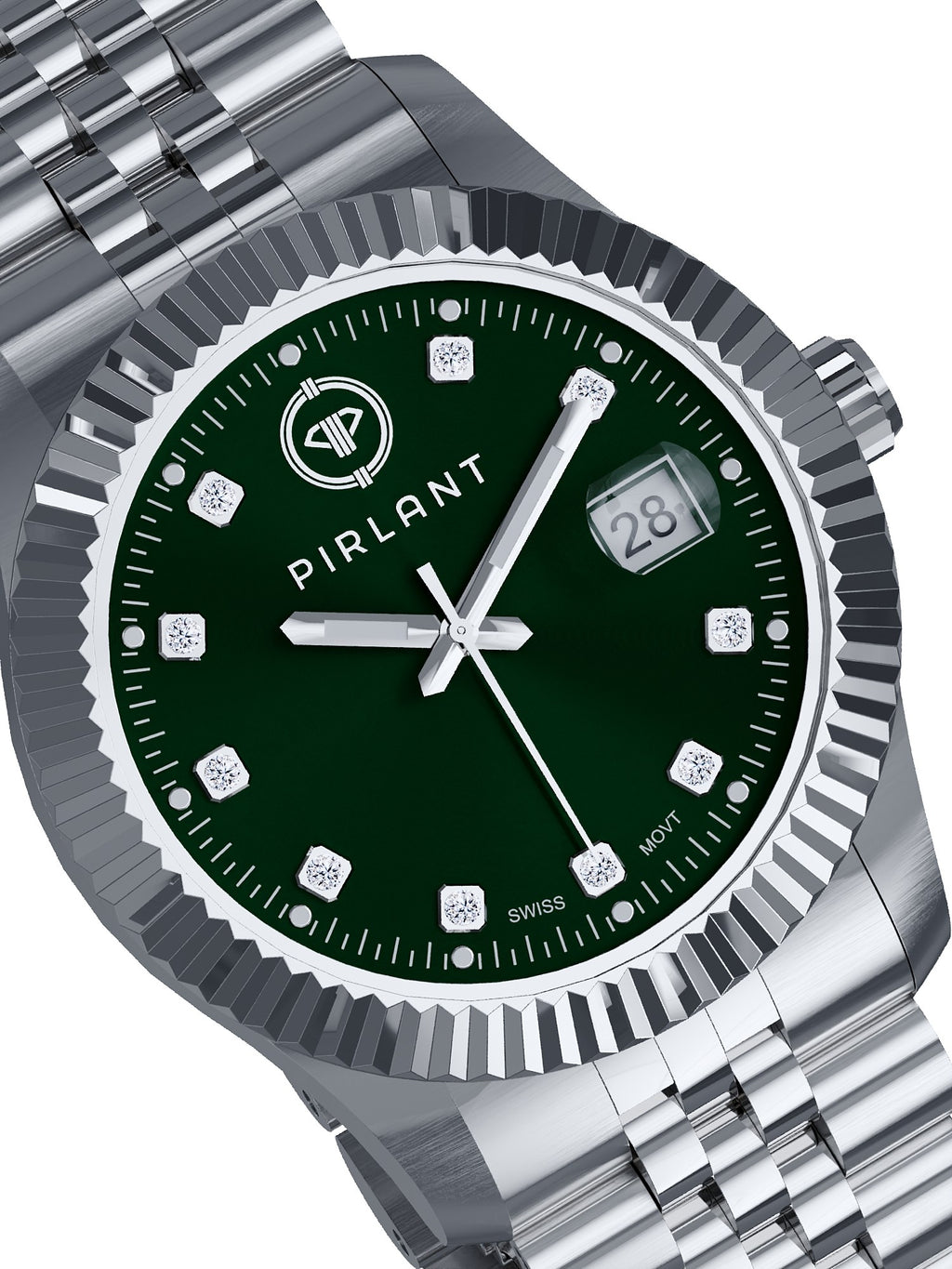 PIRLANT Green Dial Women's Watch