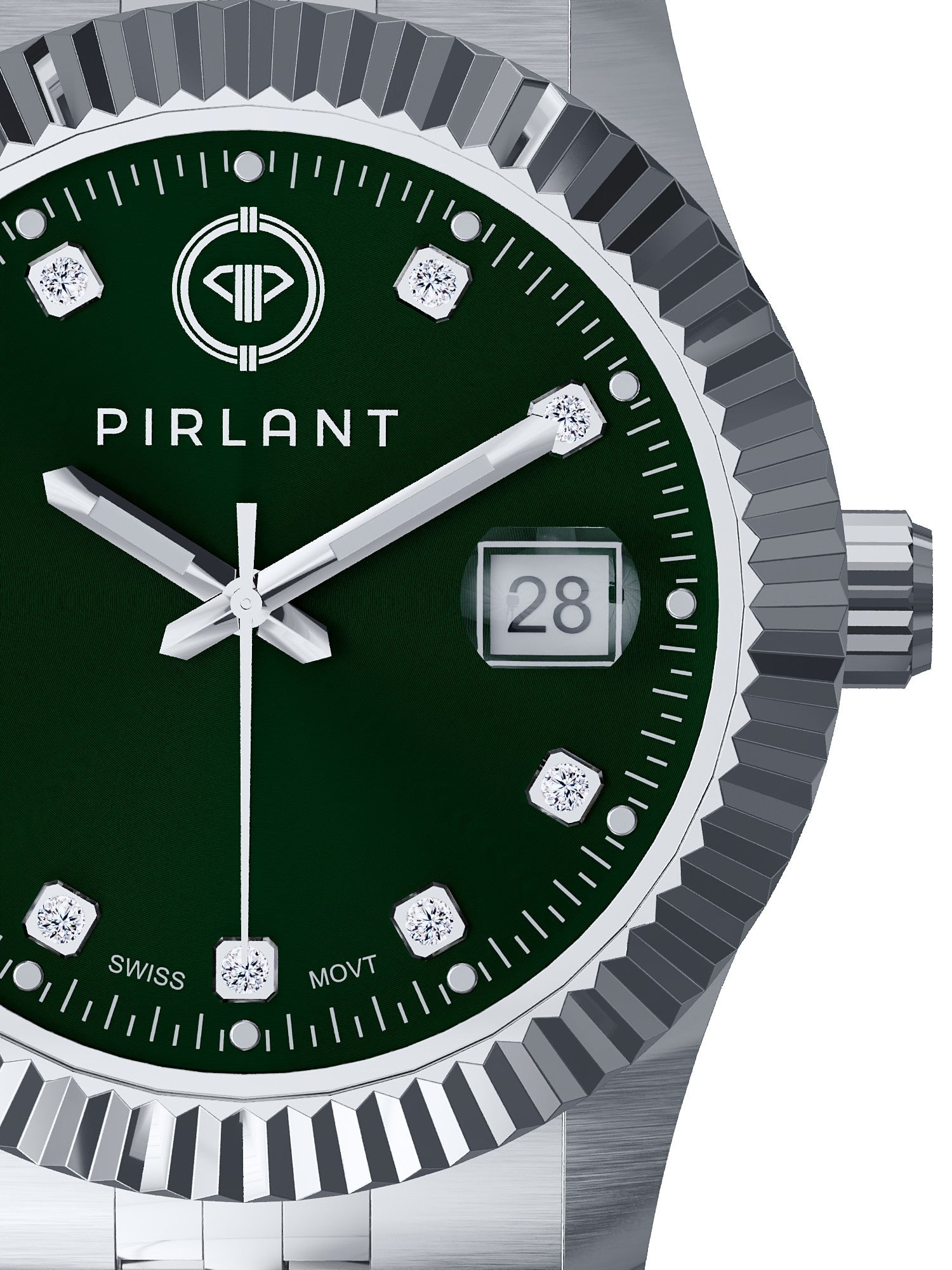 PIRLANT Green Dial Women's Watch