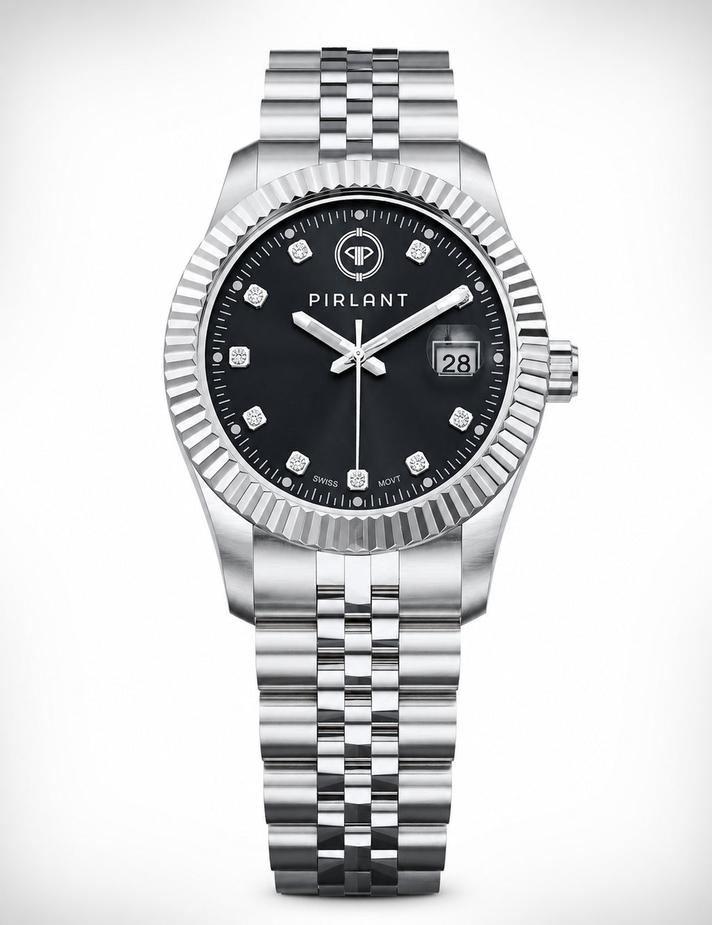 PIRLANT Black Dial Women's Watch