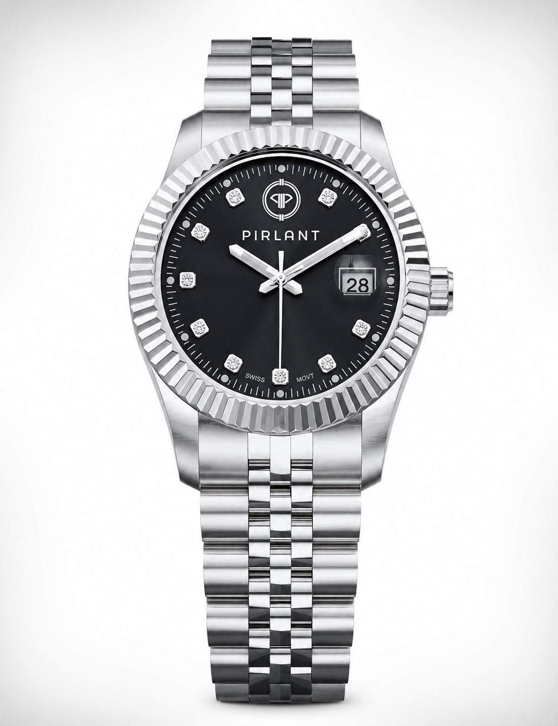 PIRLANT Black Dial Women's Watch
