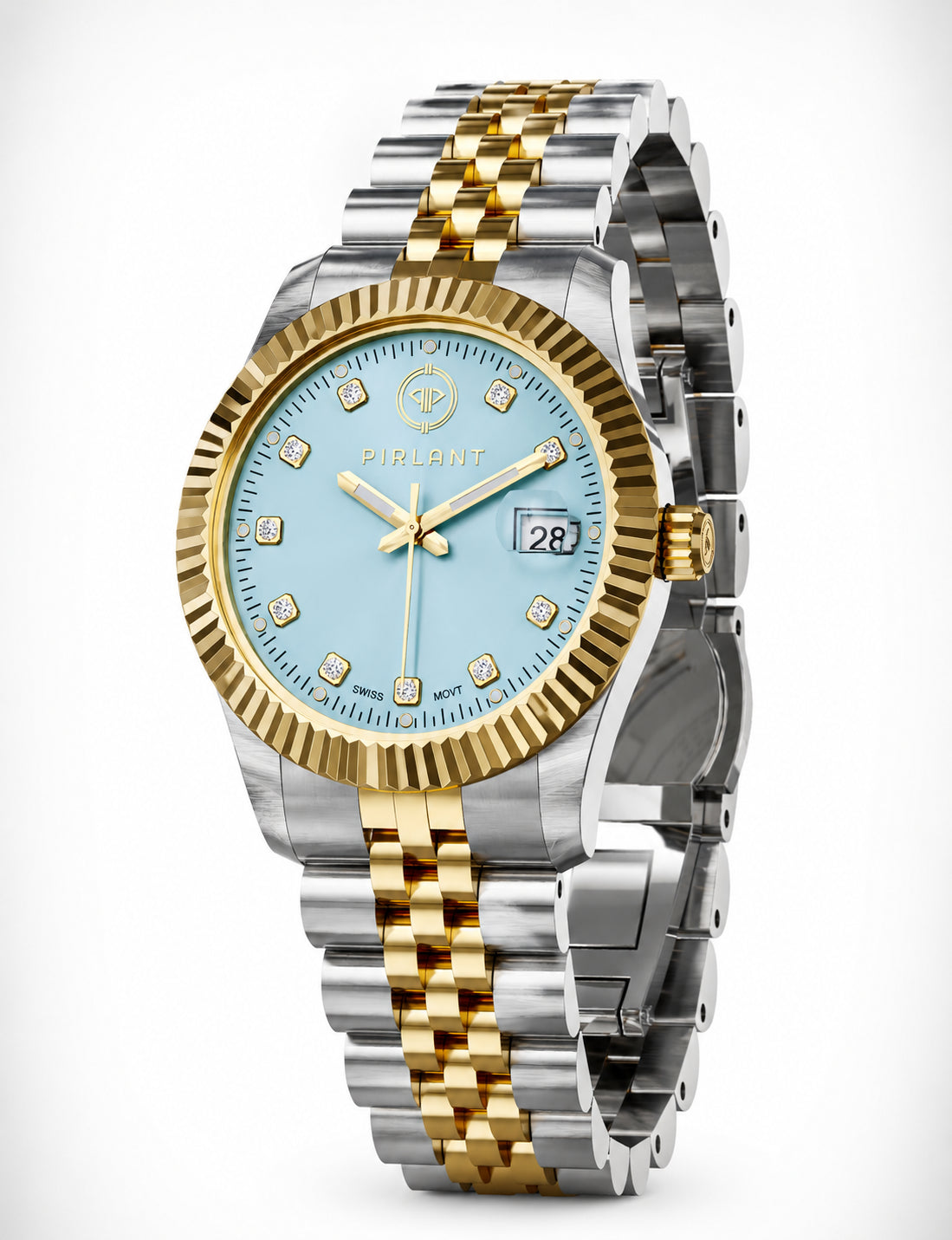 PIRLANT Ice Blue Dial Women's Watch