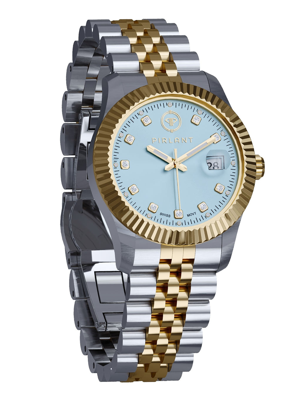 PIRLANT Ice Blue Dial Women's Watch