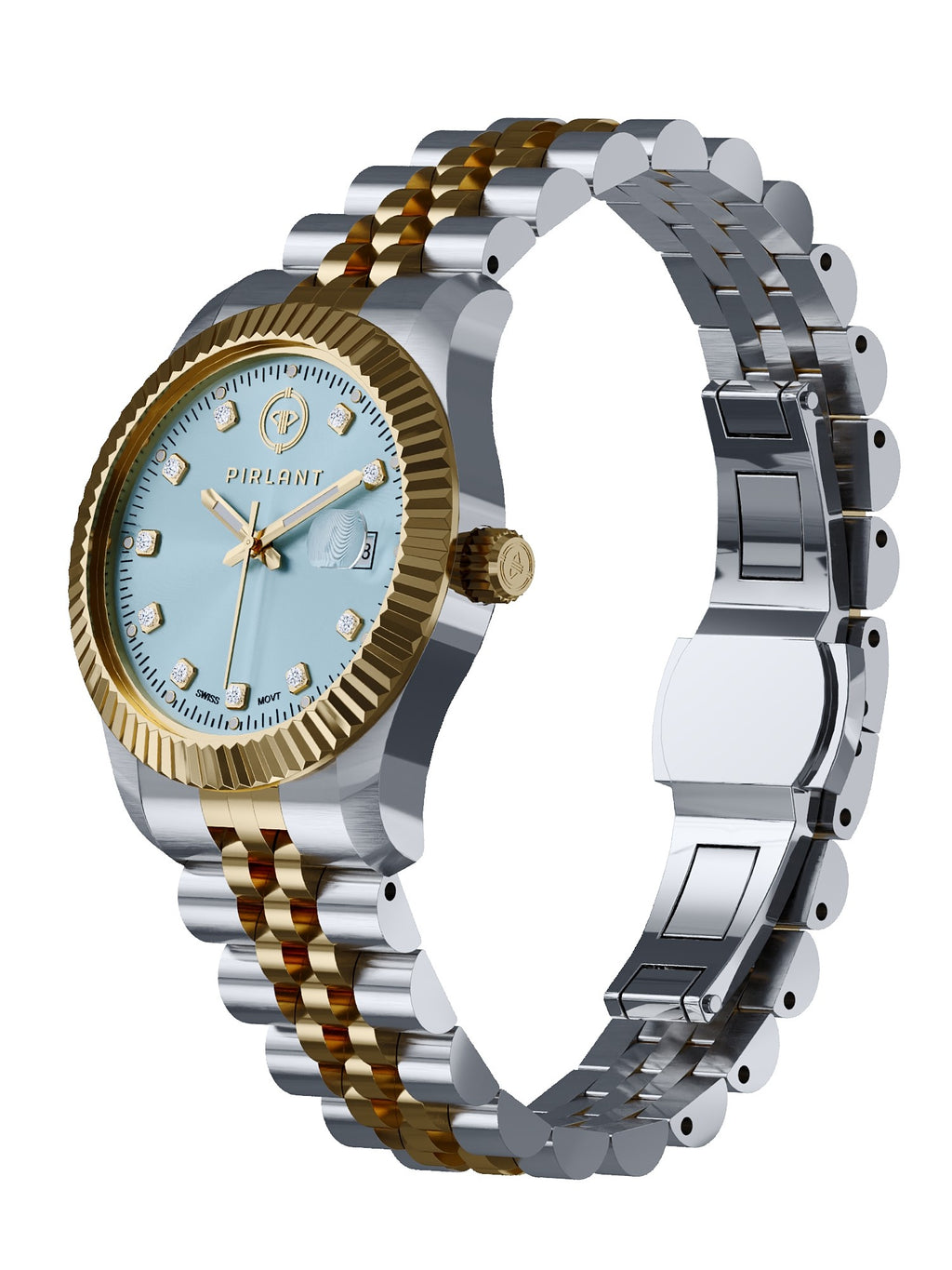 PIRLANT Ice Blue Dial Women's Watch