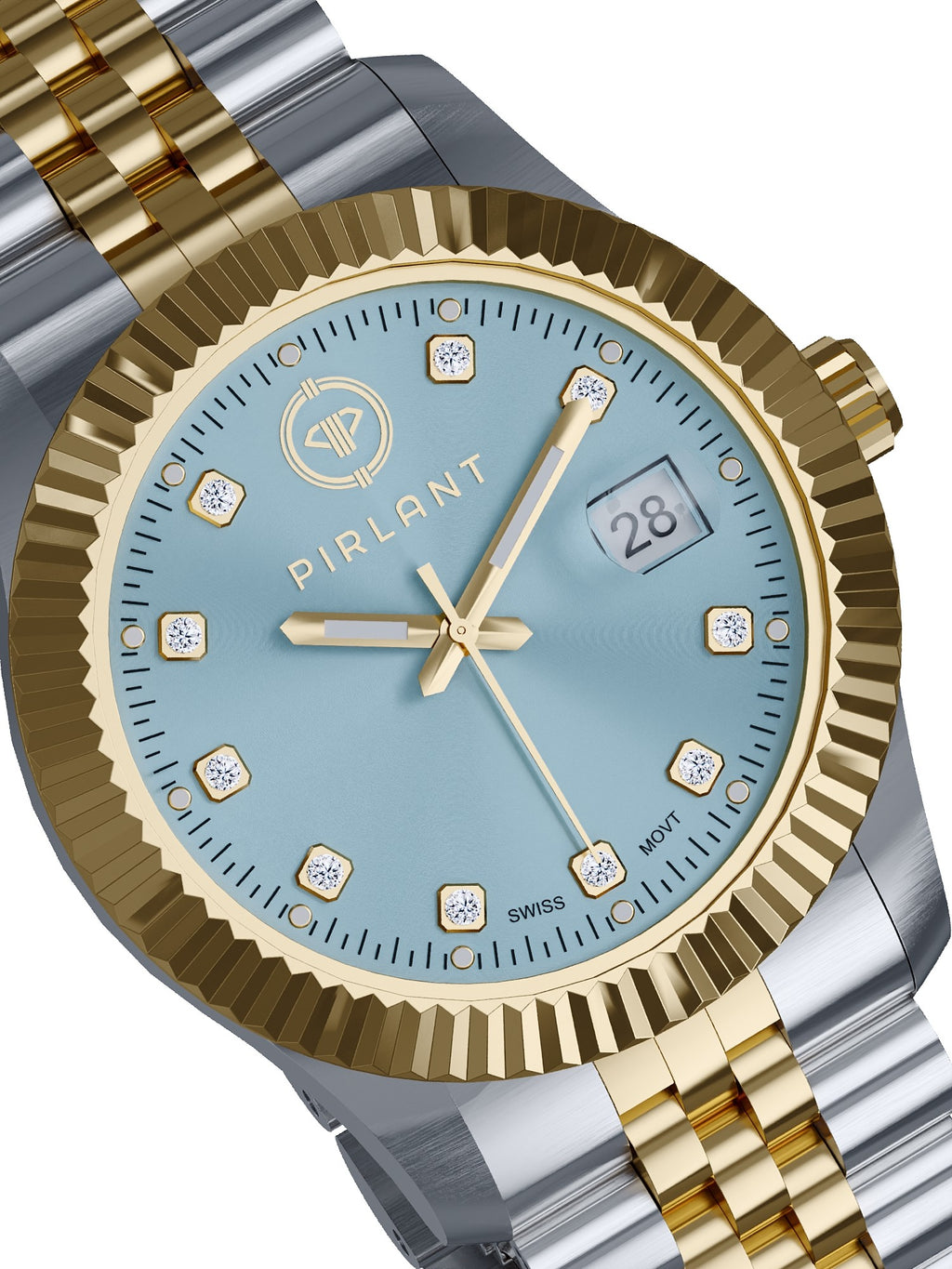 PIRLANT Ice Blue Dial Women's Watch