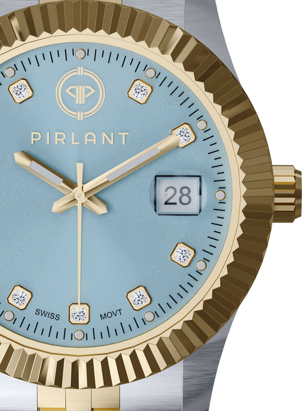 PIRLANT Ice Blue Dial Women's Watch