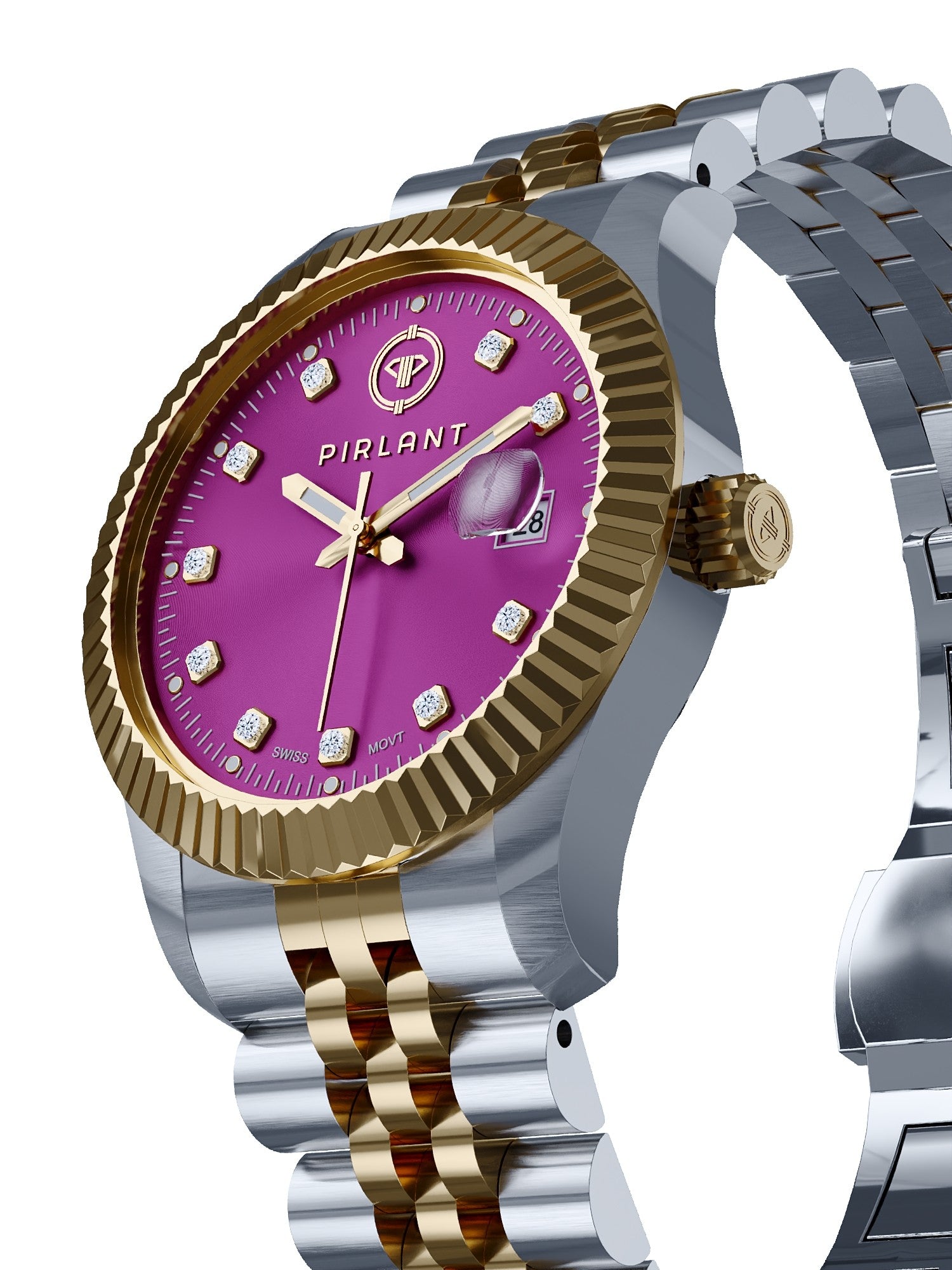 PIRLANT Purple Dial Women's Watch