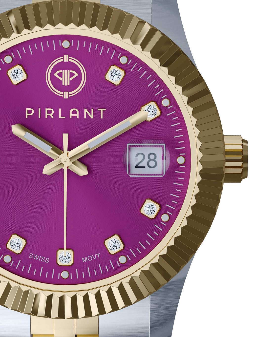 PIRLANT Purple Dial Women's Watch