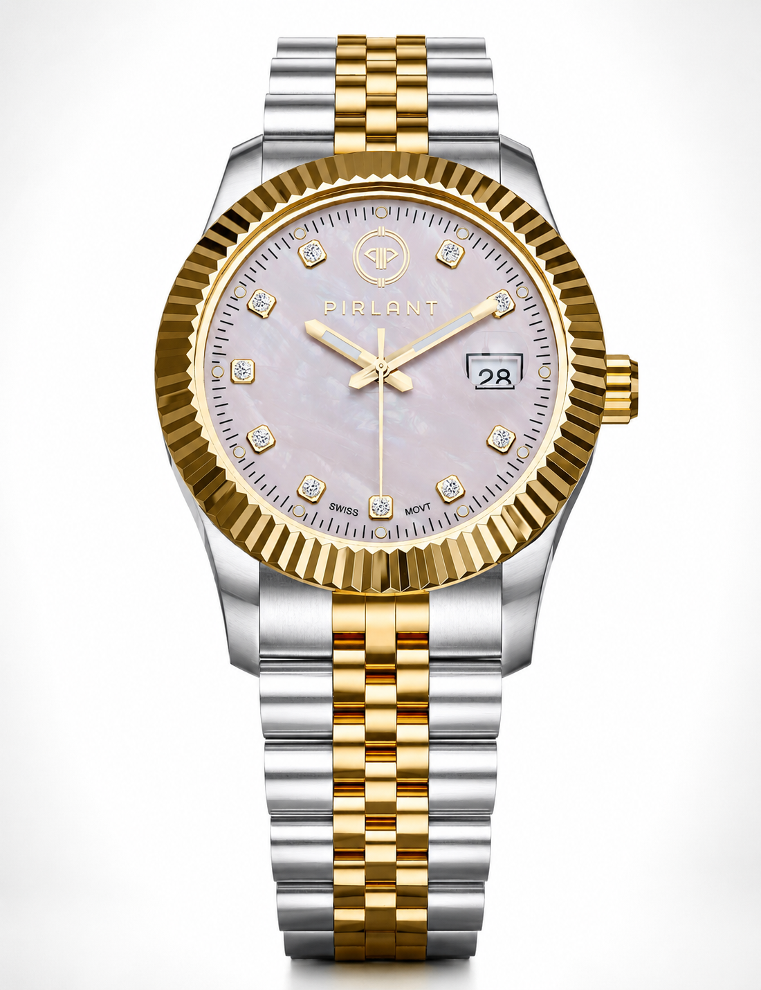 PIRLANT Pink Mother-of-Pearl Dial Women's Watch Main image