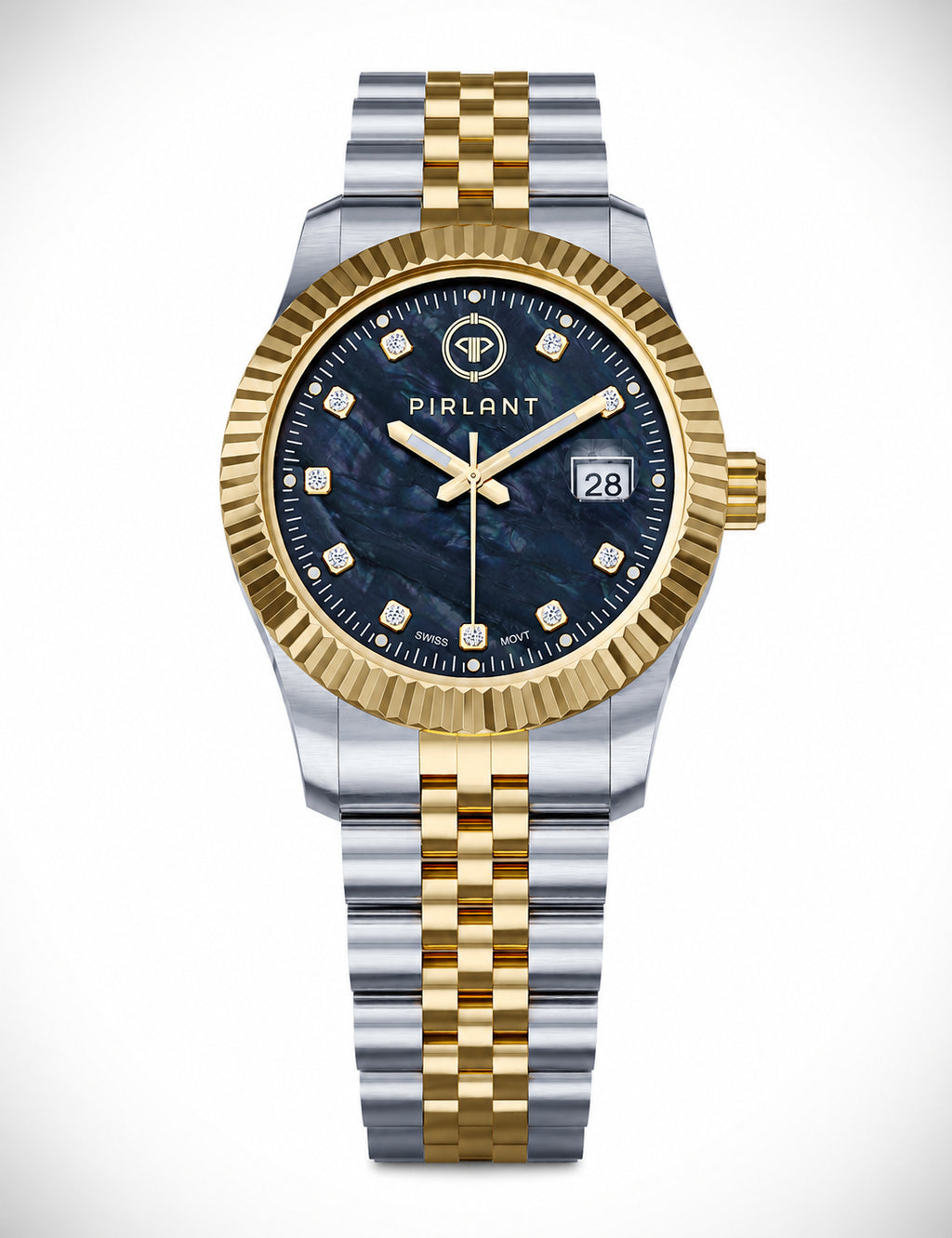 PIRLANT Black Mother-of-Pearl Dial Women's Watch
