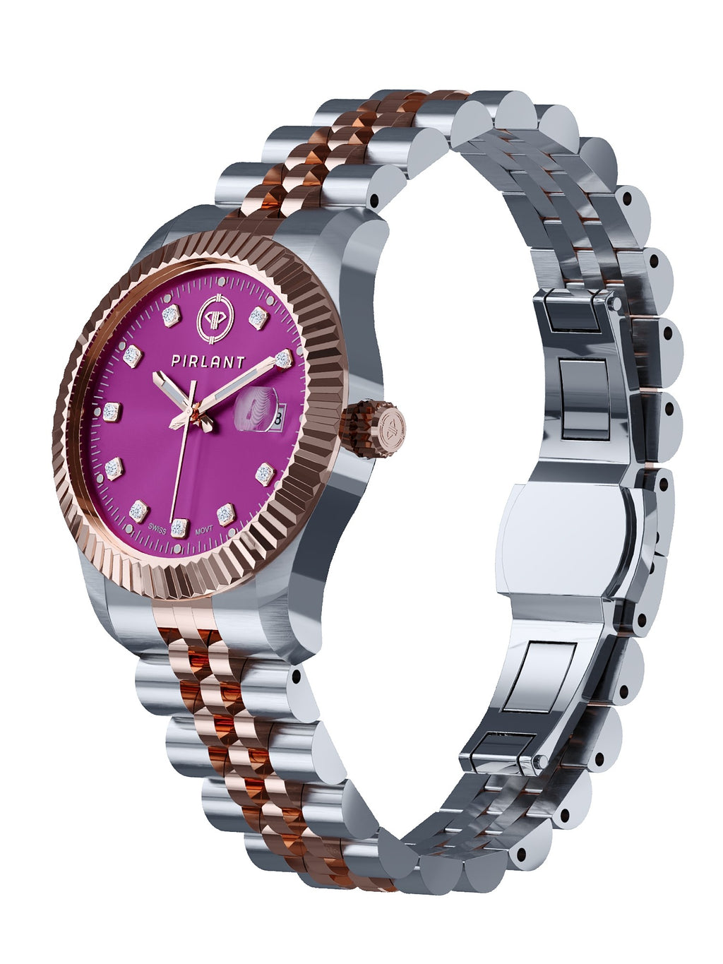 PIRLANT Purple Dial Women's Watch