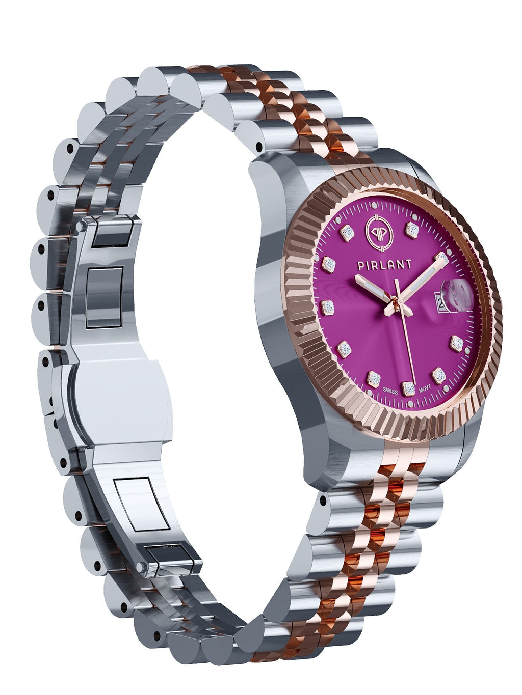 PIRLANT Purple Dial Women's Watch