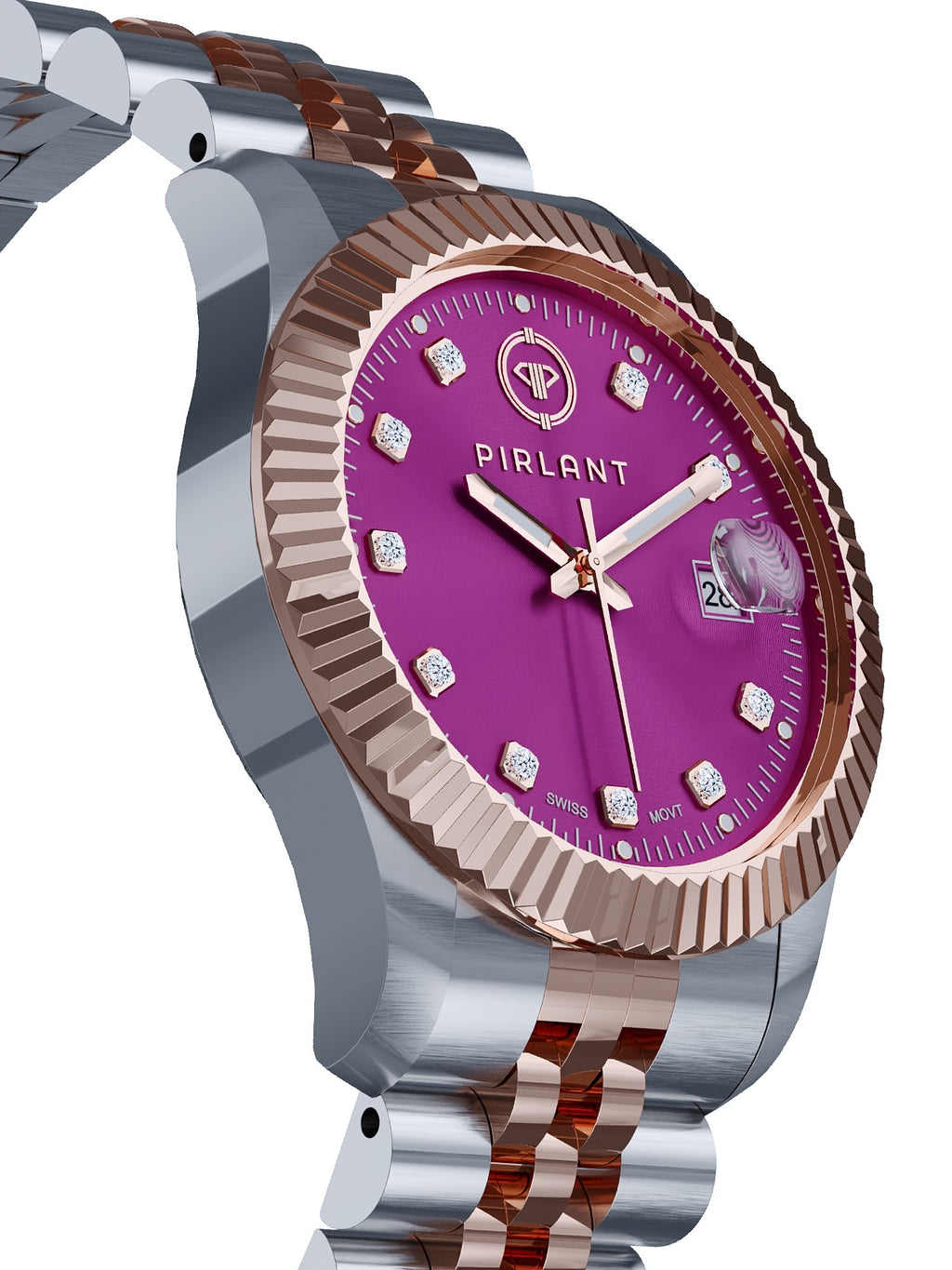 PIRLANT Purple Dial Women's Watch