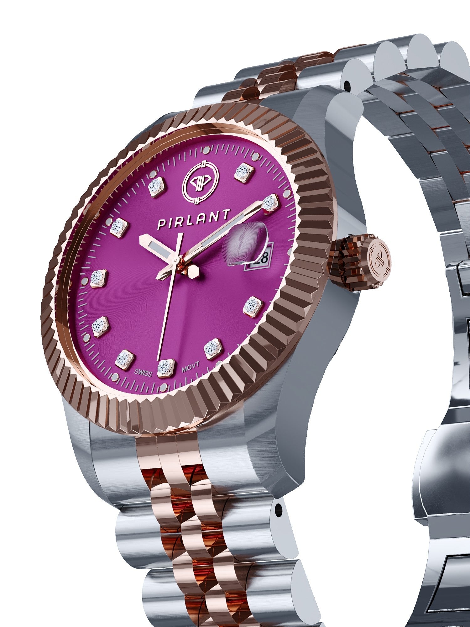 PIRLANT Purple Dial Women's Watch