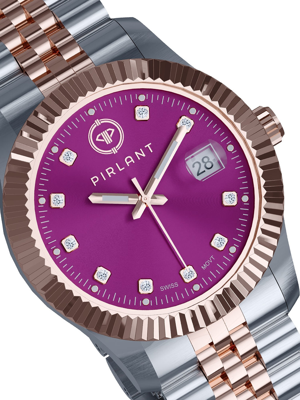 PIRLANT Purple Dial Women's Watch