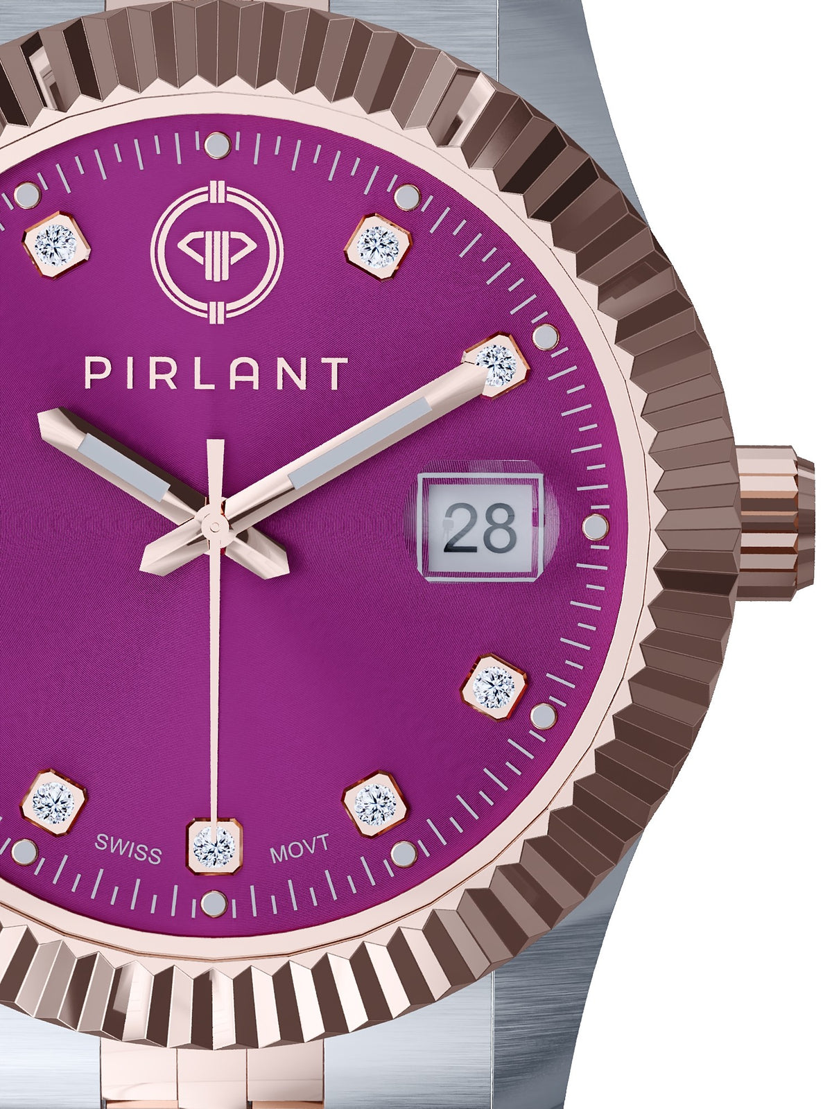 PIRLANT Purple Dial Women's Watch