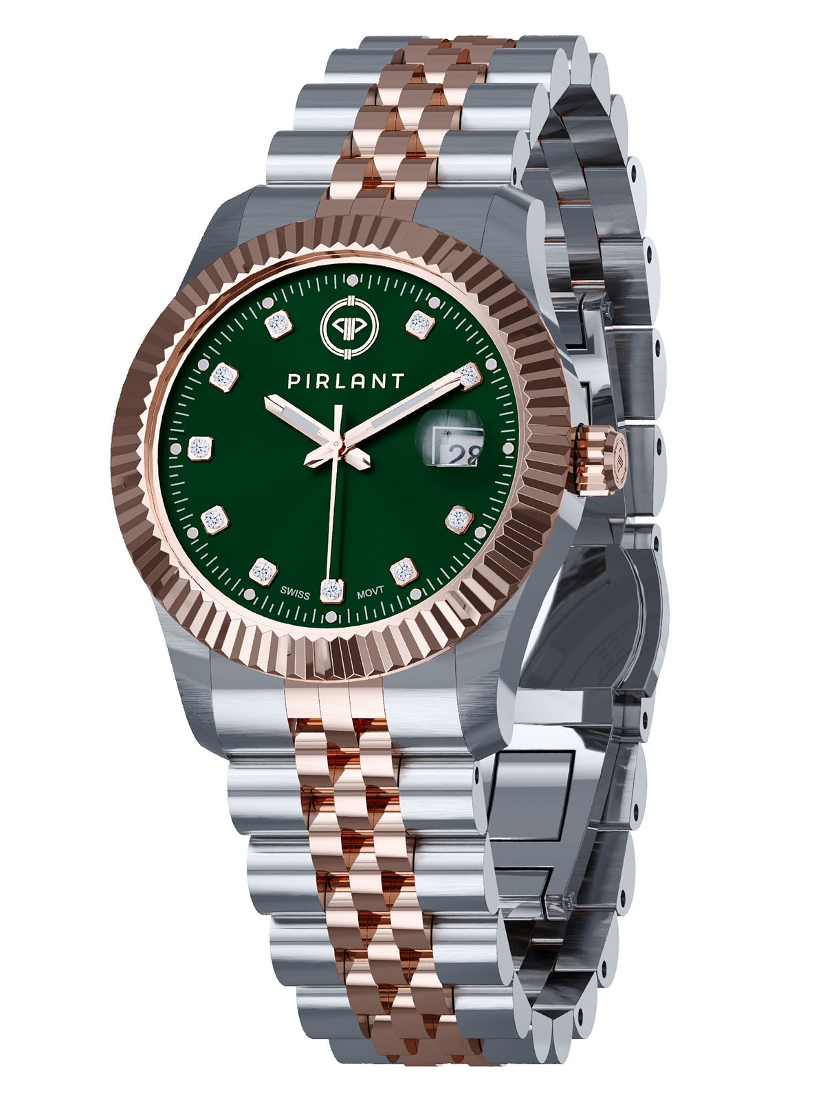 PIRLANT Green Dial Women's Watch