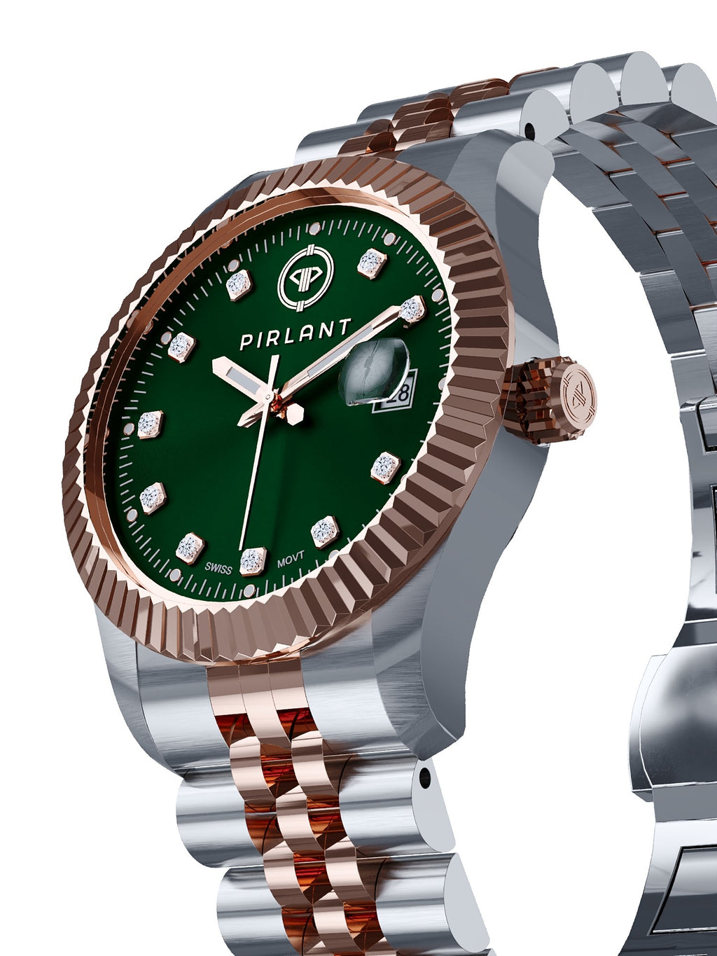 PIRLANT Green Dial Women's Watch