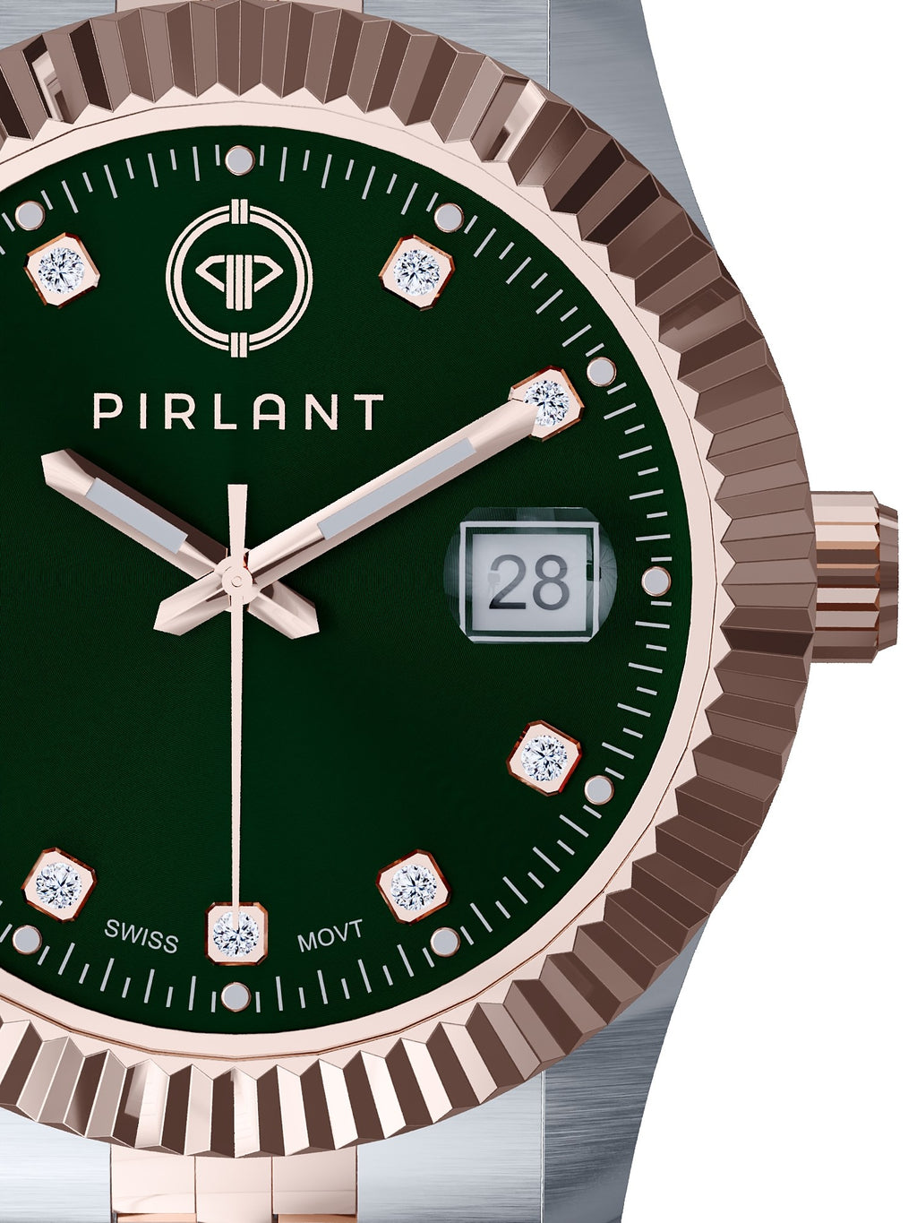 PIRLANT Green Dial Women's Watch