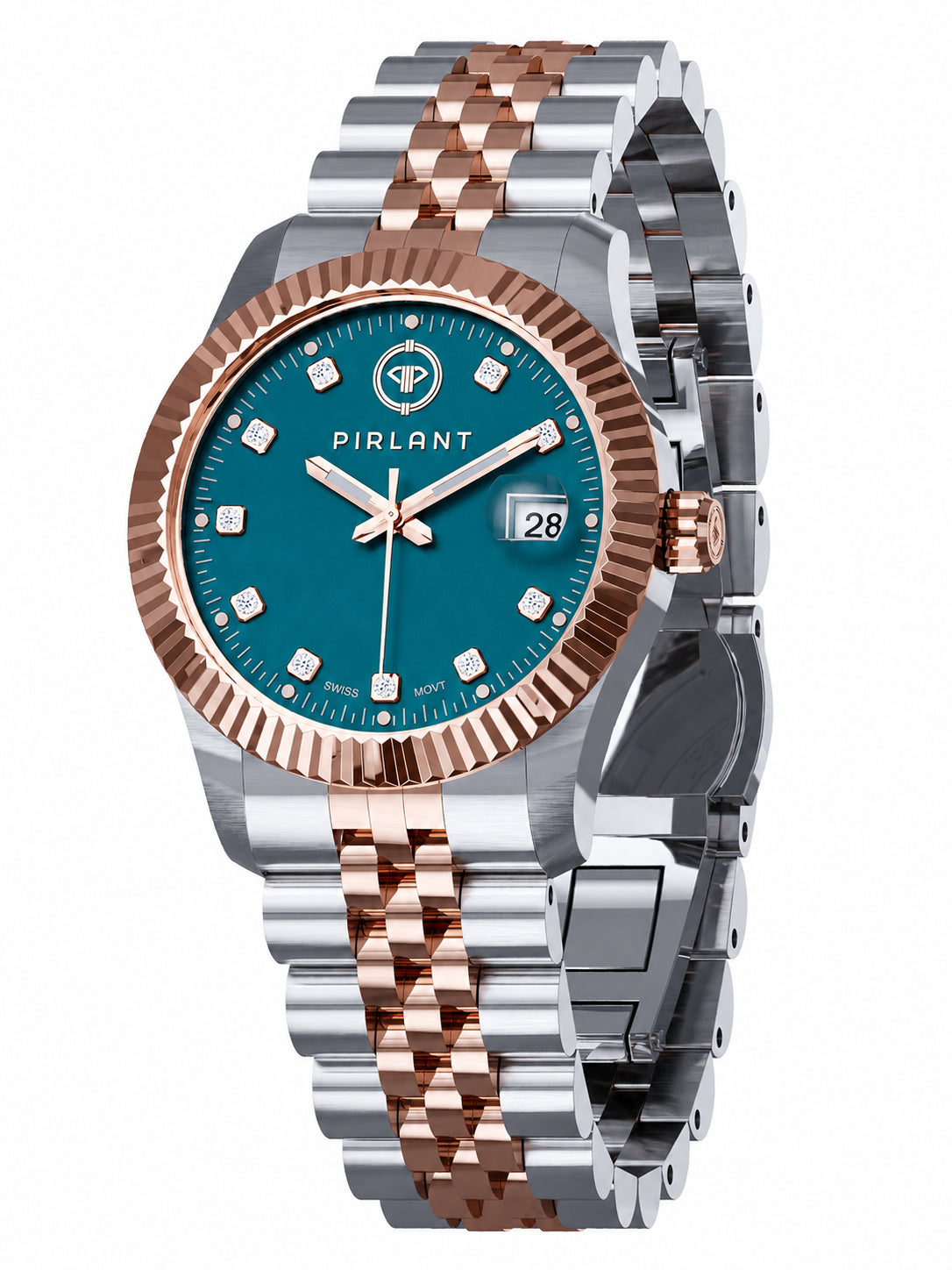 PIRLANT Petrol Blue Dial Women's Watch