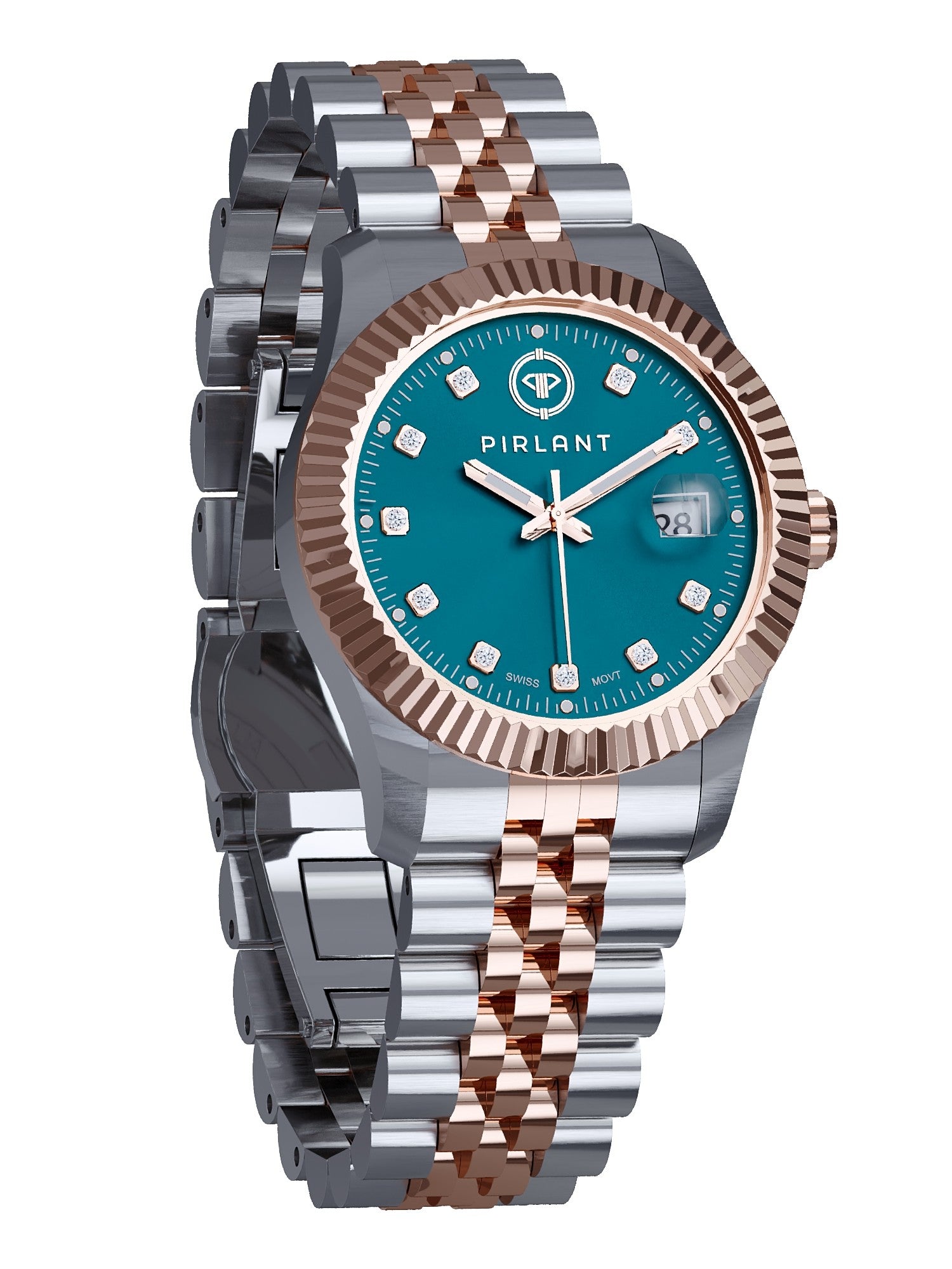 PIRLANT Petrol Blue Dial Women's Watch