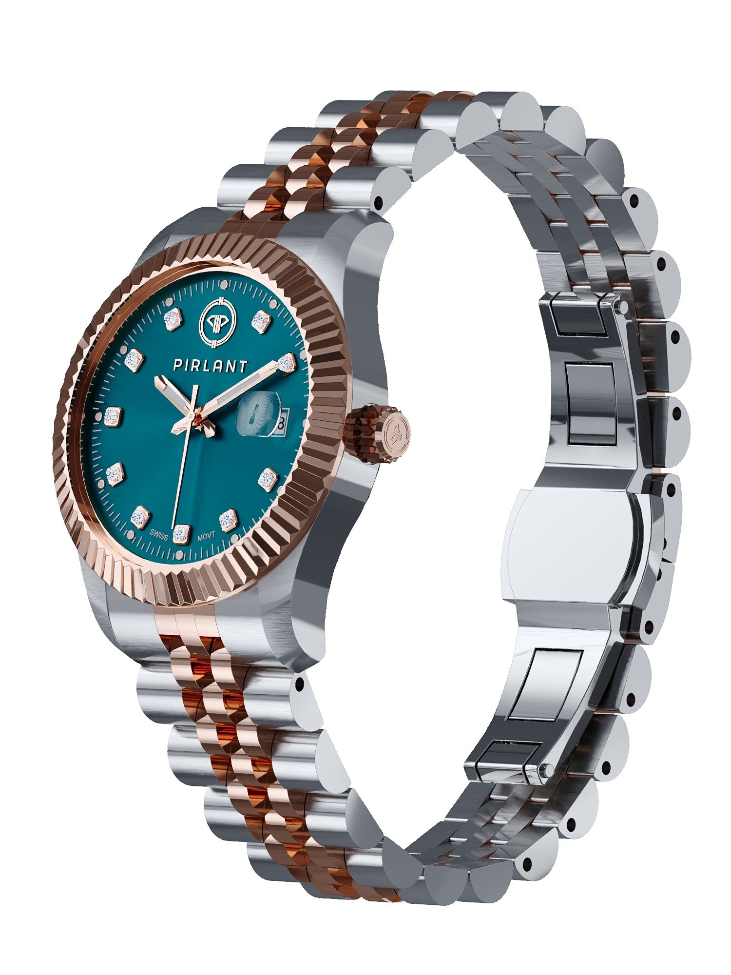 PIRLANT Petrol Blue Dial Women's Watch