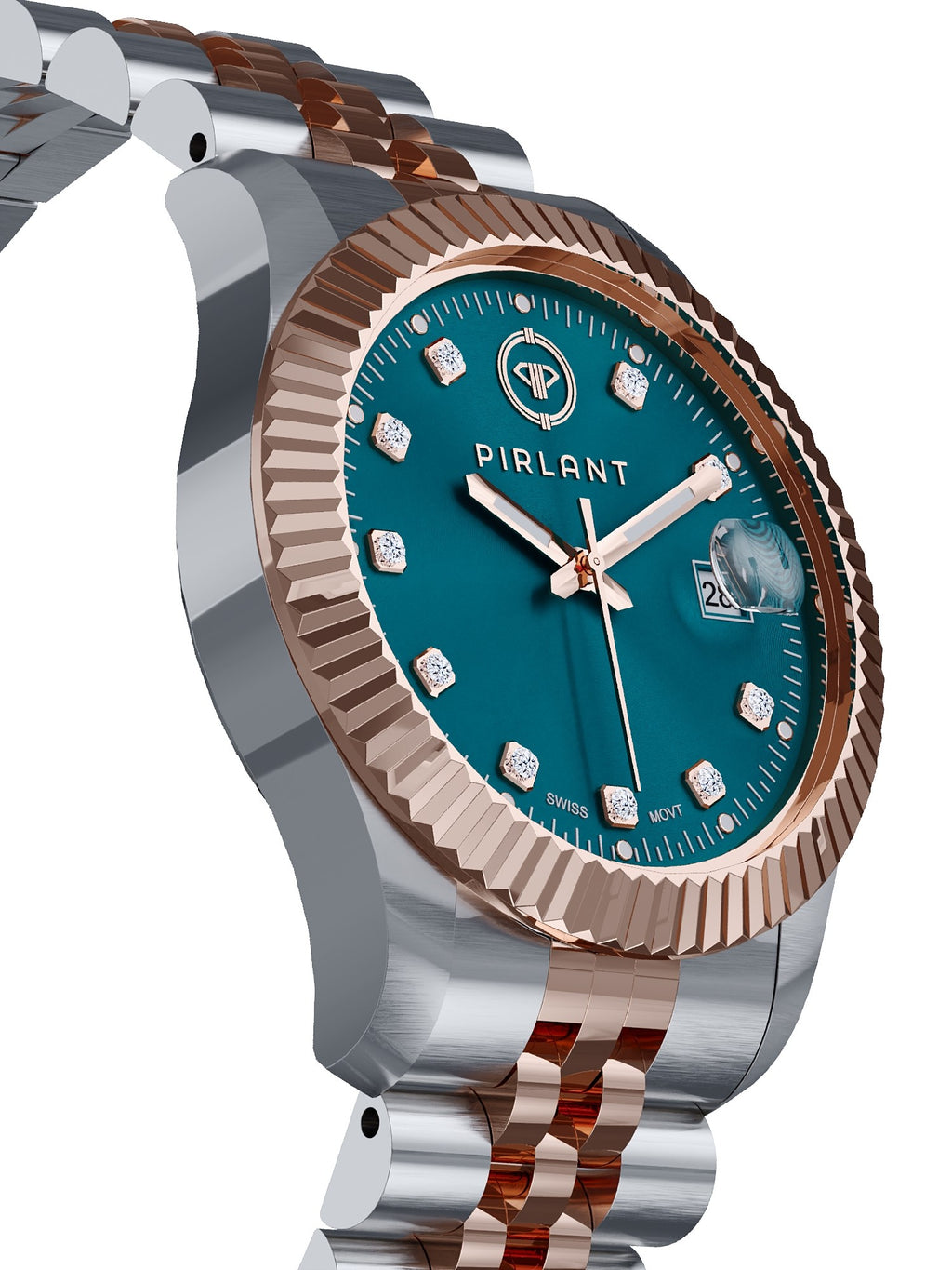 PIRLANT Petrol Blue Dial Women's Watch
