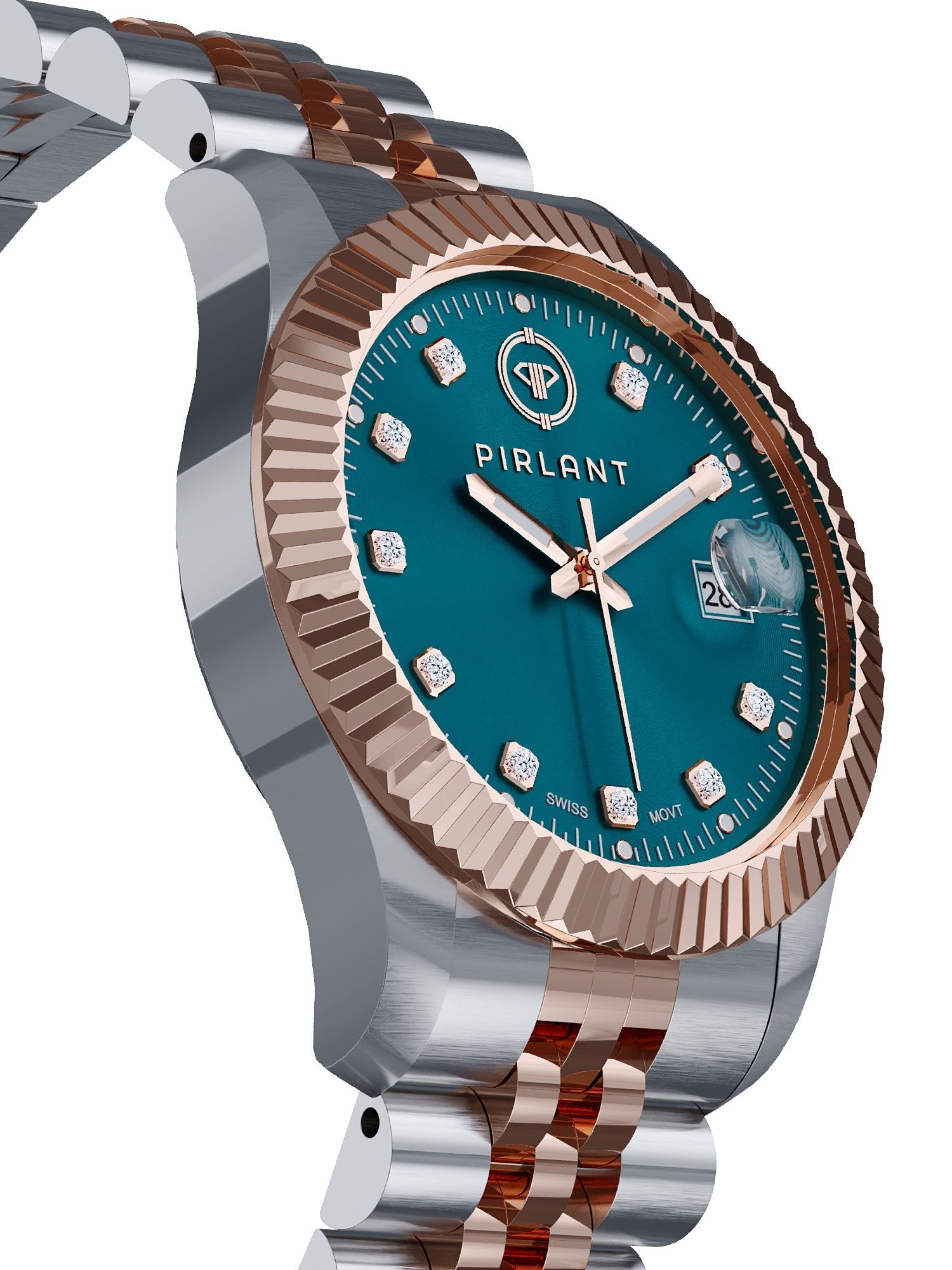 PIRLANT Petrol Blue Dial Women's Watch