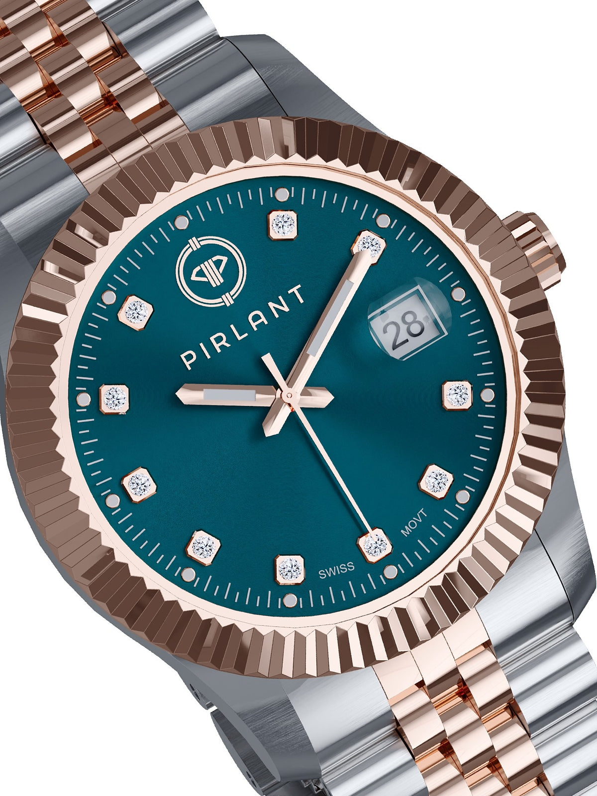 PIRLANT Petrol Blue Dial Women's Watch