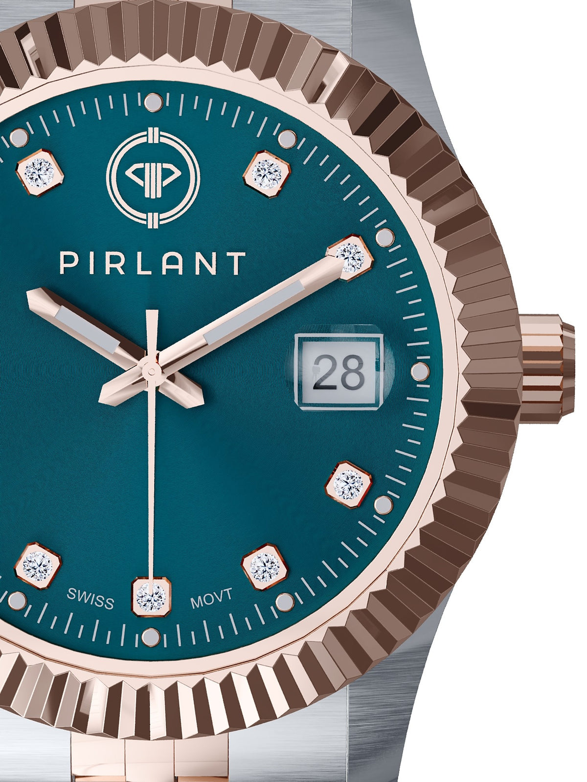PIRLANT Petrol Blue Dial Women's Watch