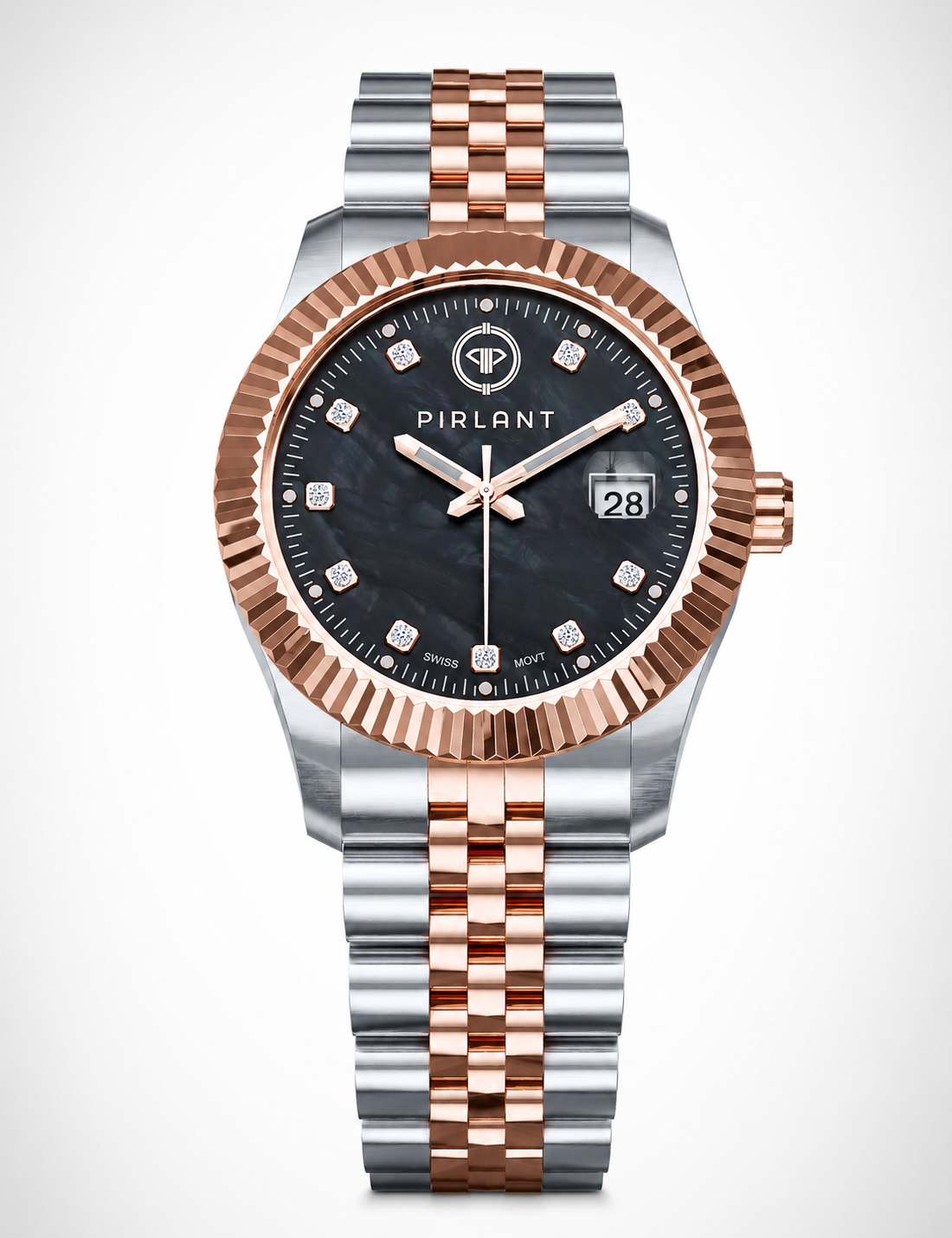 PIRLANT Black Mother-of-Pearl Dial Women's Watch Main image