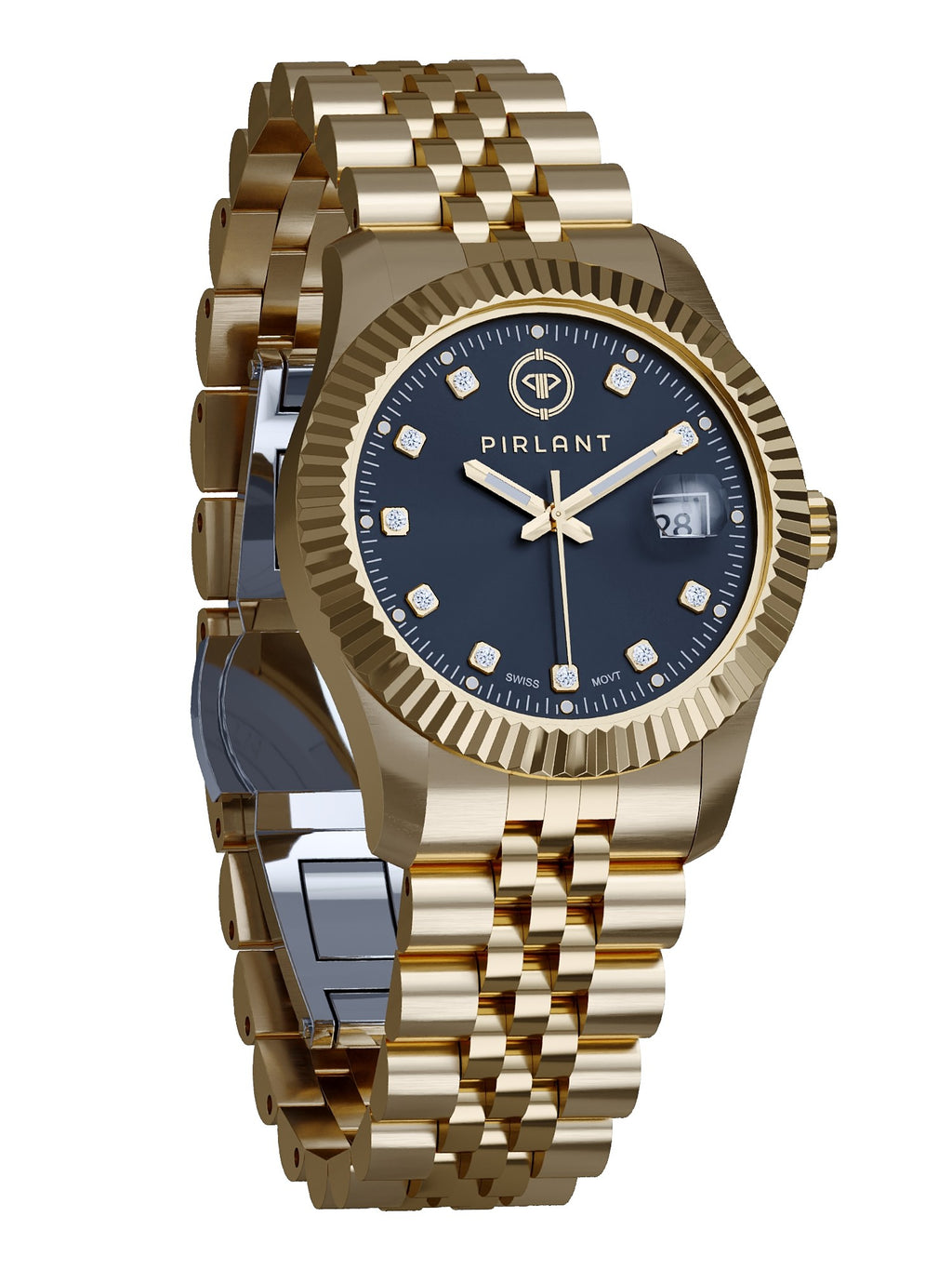 PIRLANT Black Dial Women's Watch