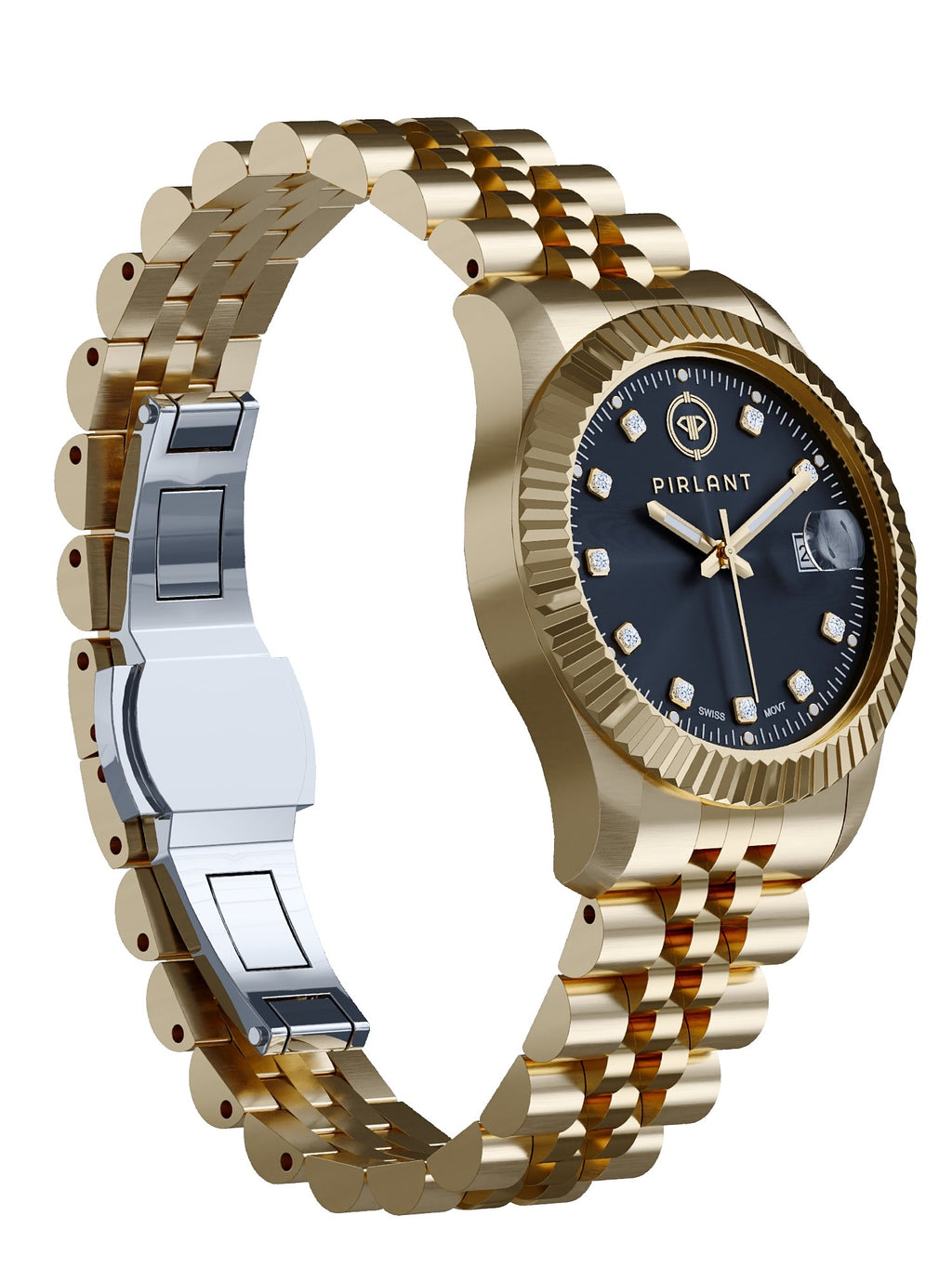 PIRLANT Black Dial Women's Watch